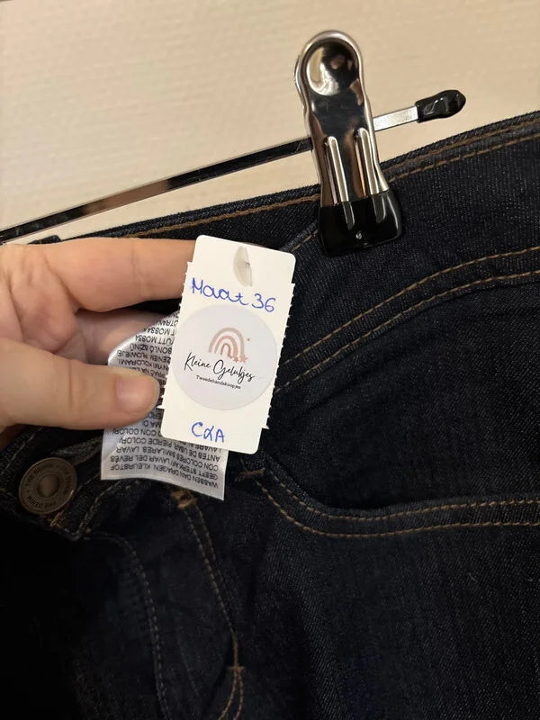 Marineblauwe jeansbroek