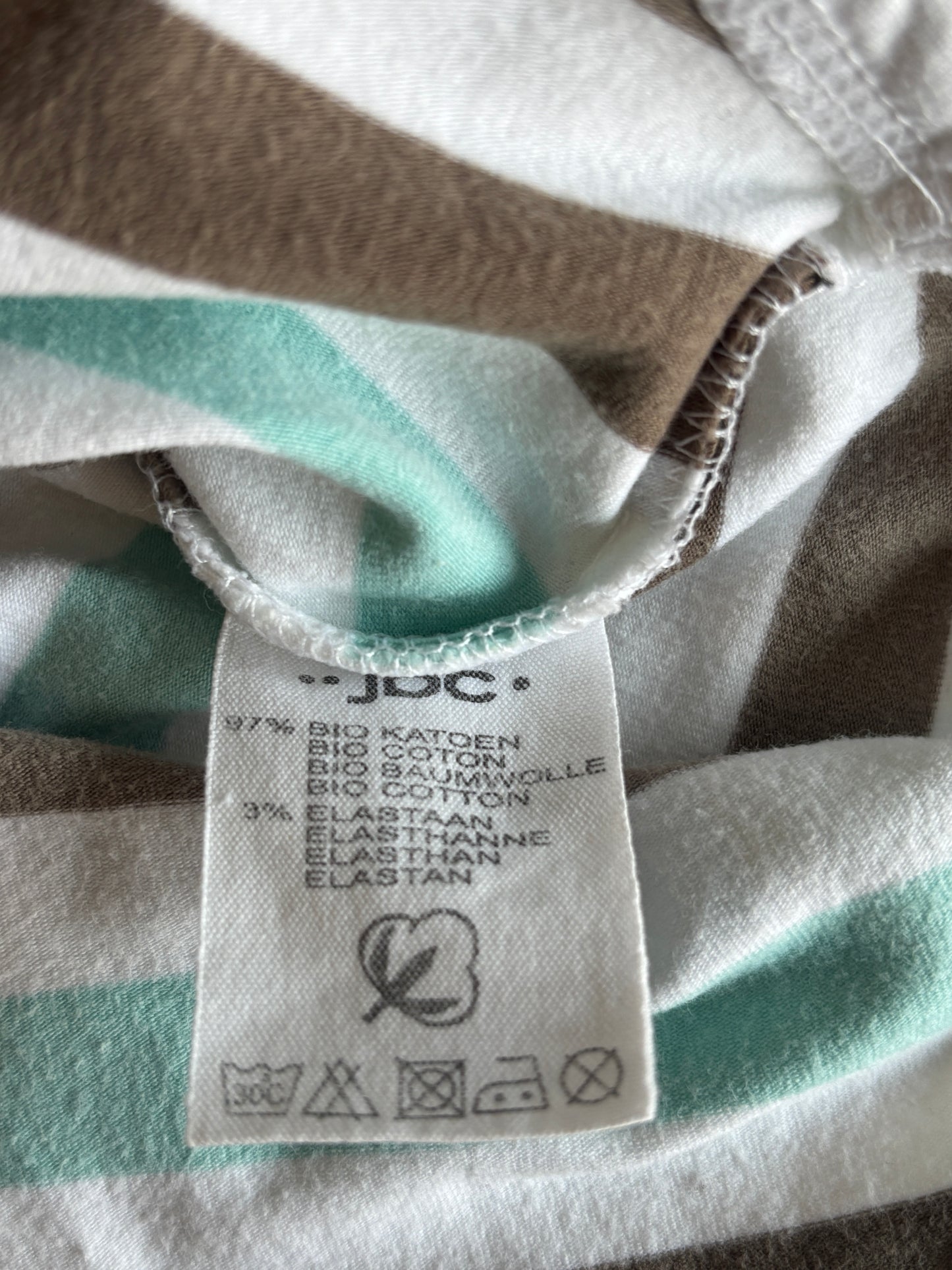 Gestreepte romper met korte mouwen