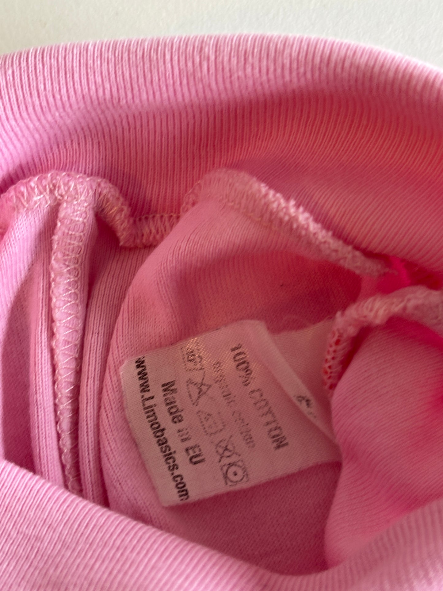 Roze zachte broek met voetjes