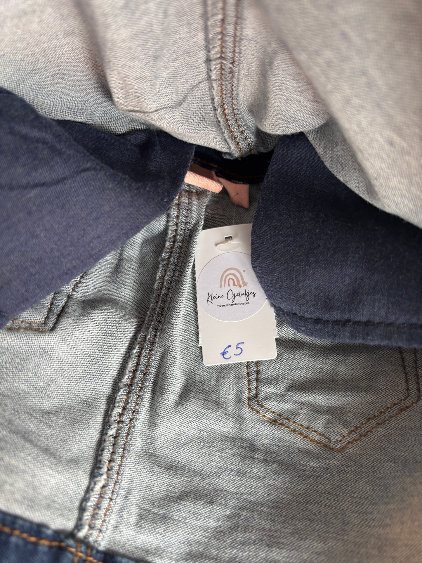 Donkerblauwe jeanssalopette