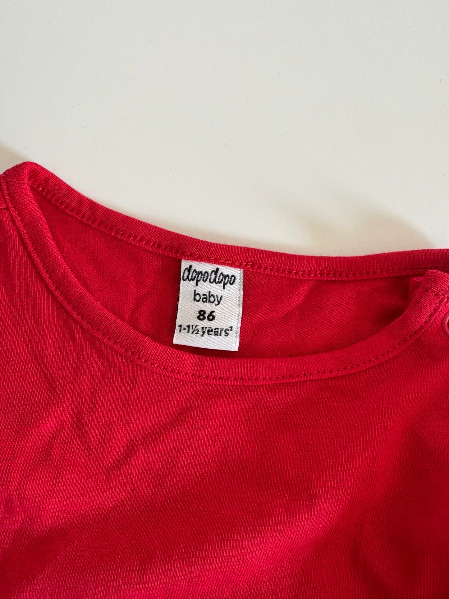 Rode kerstlongsleeve