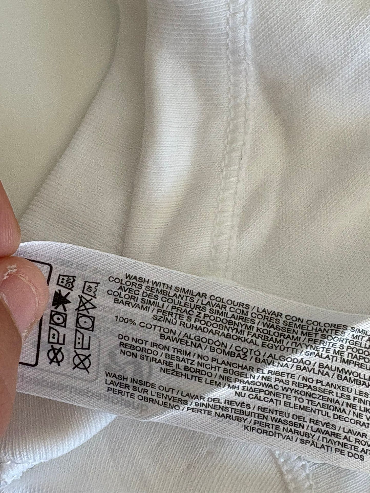 Bundel witte rompers met lange mouwen (5)