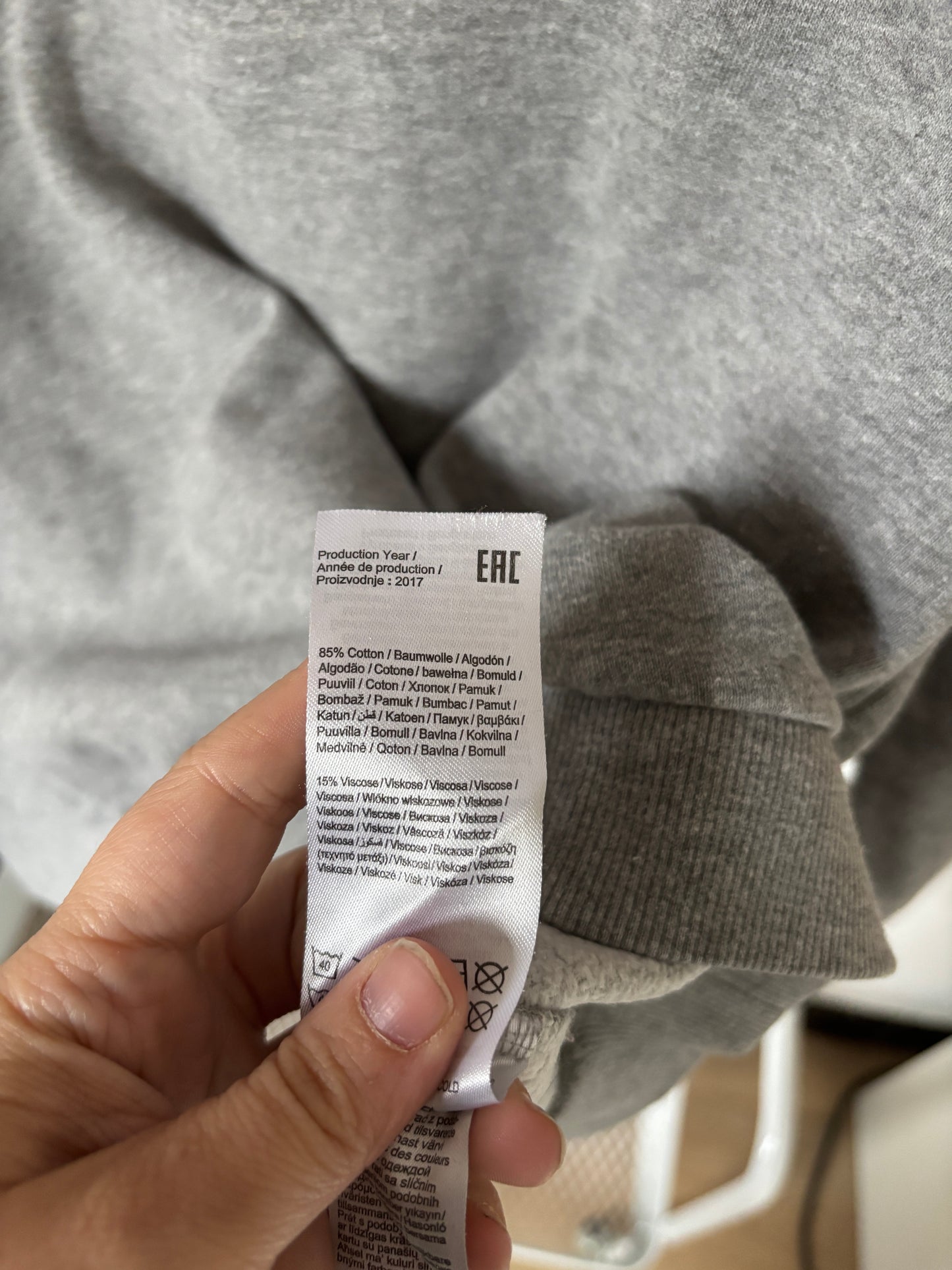 Grijze sweater "New York"