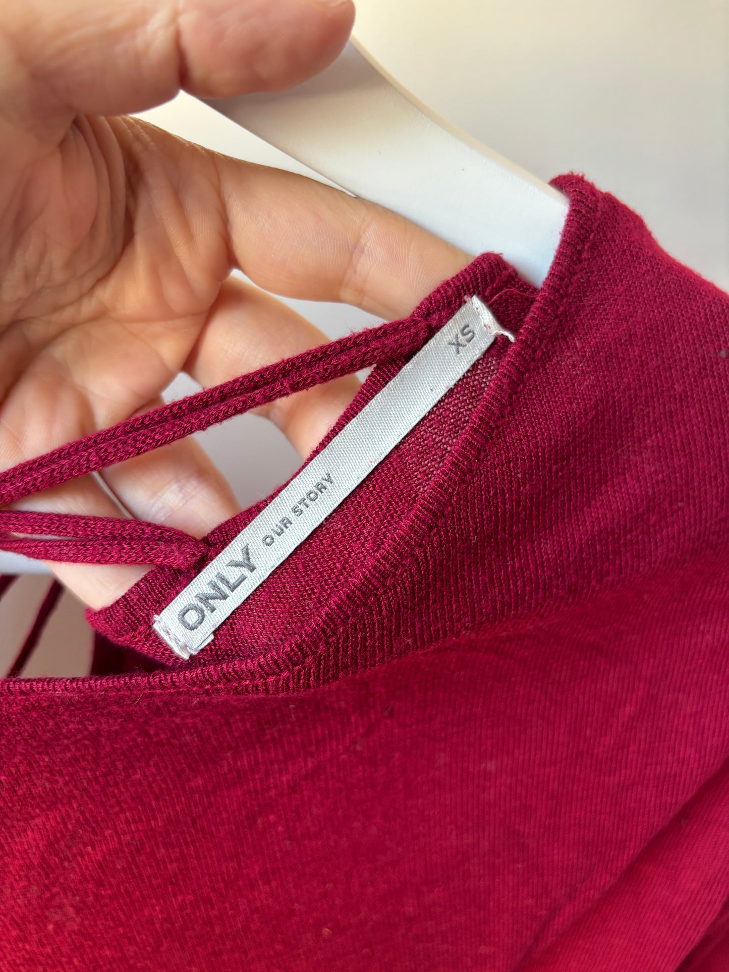 Wijnrode trui/blouse