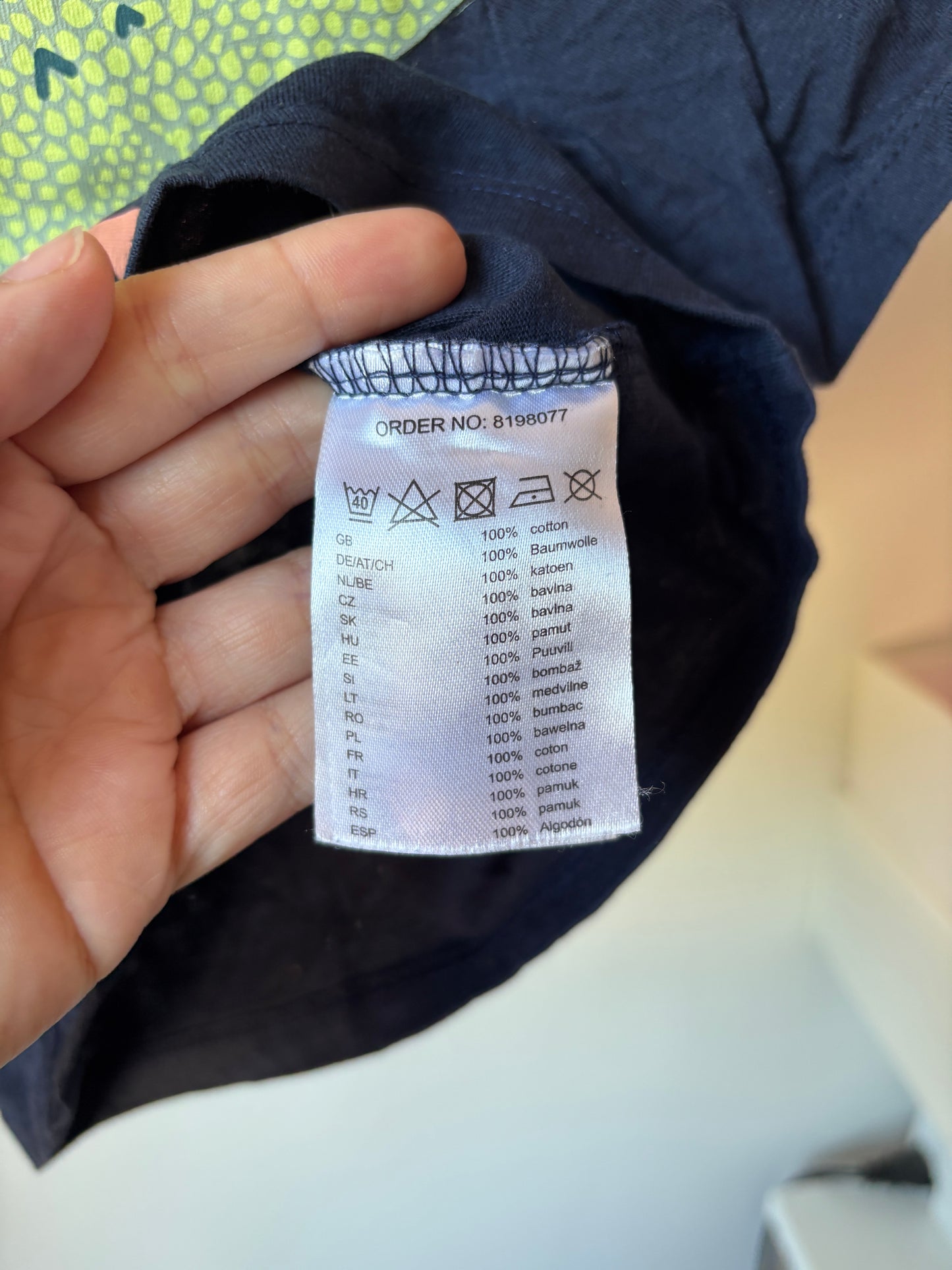 Marineblauwe T-shirt