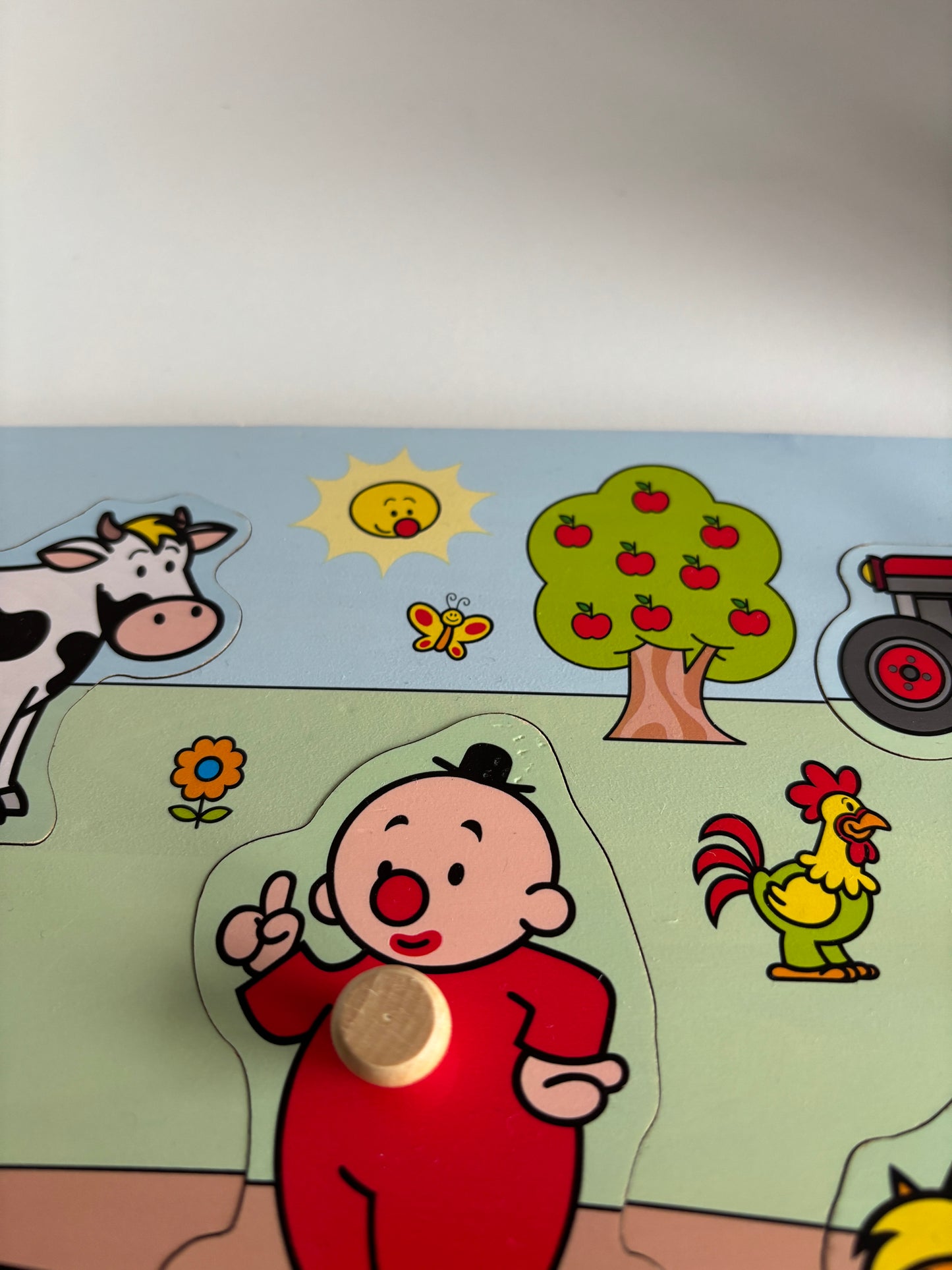 Houten knoppenpuzzel