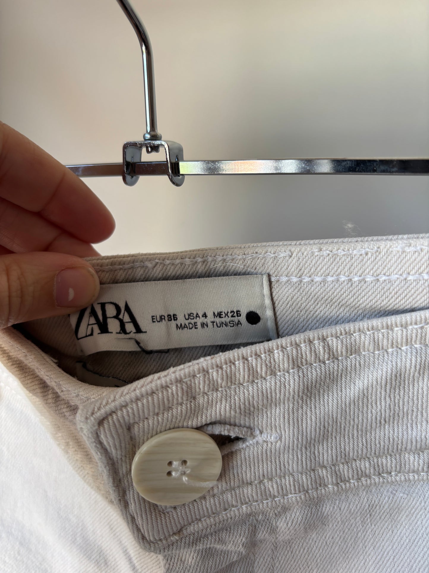 Witte wide jeansbroek