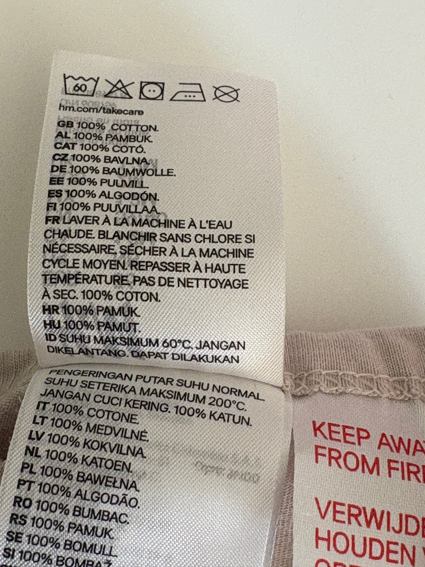 Oudroze eendelige pyjama