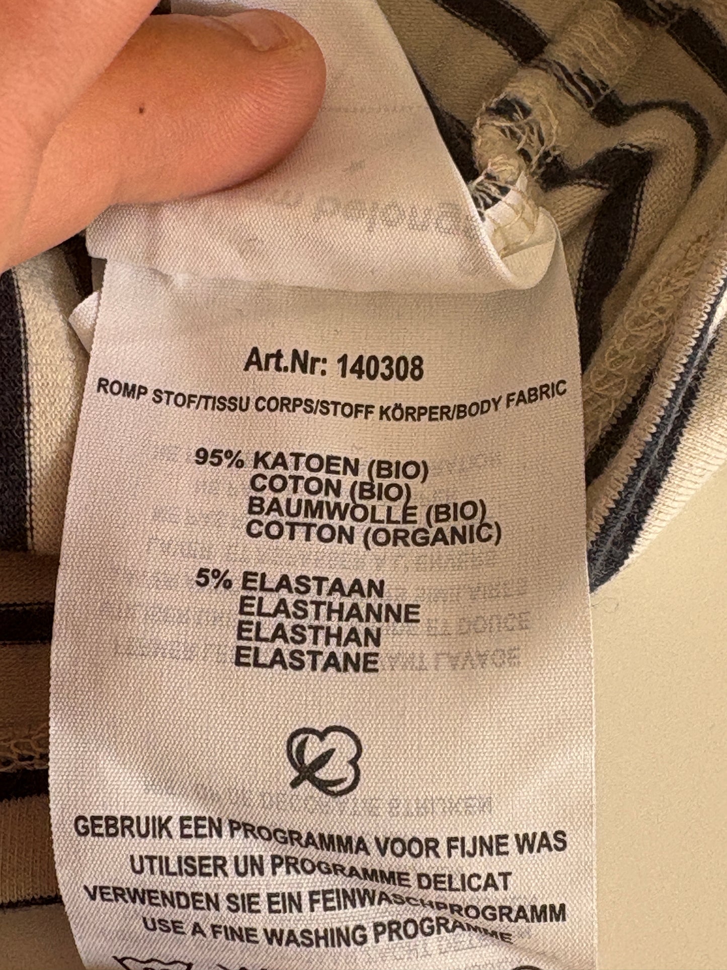 Gestreepte longsleeve "Deugniet"