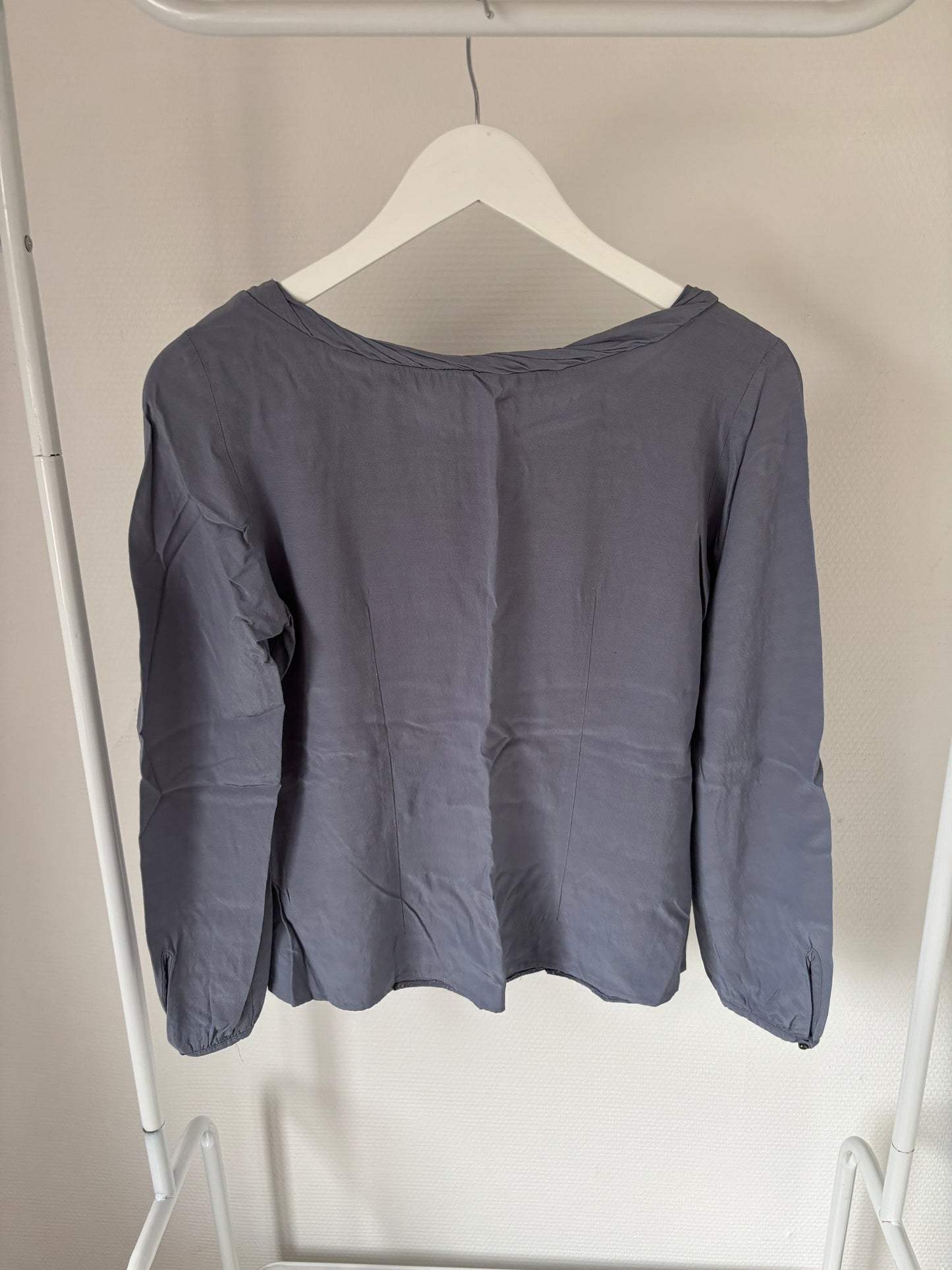 Blauwegrijze blouse