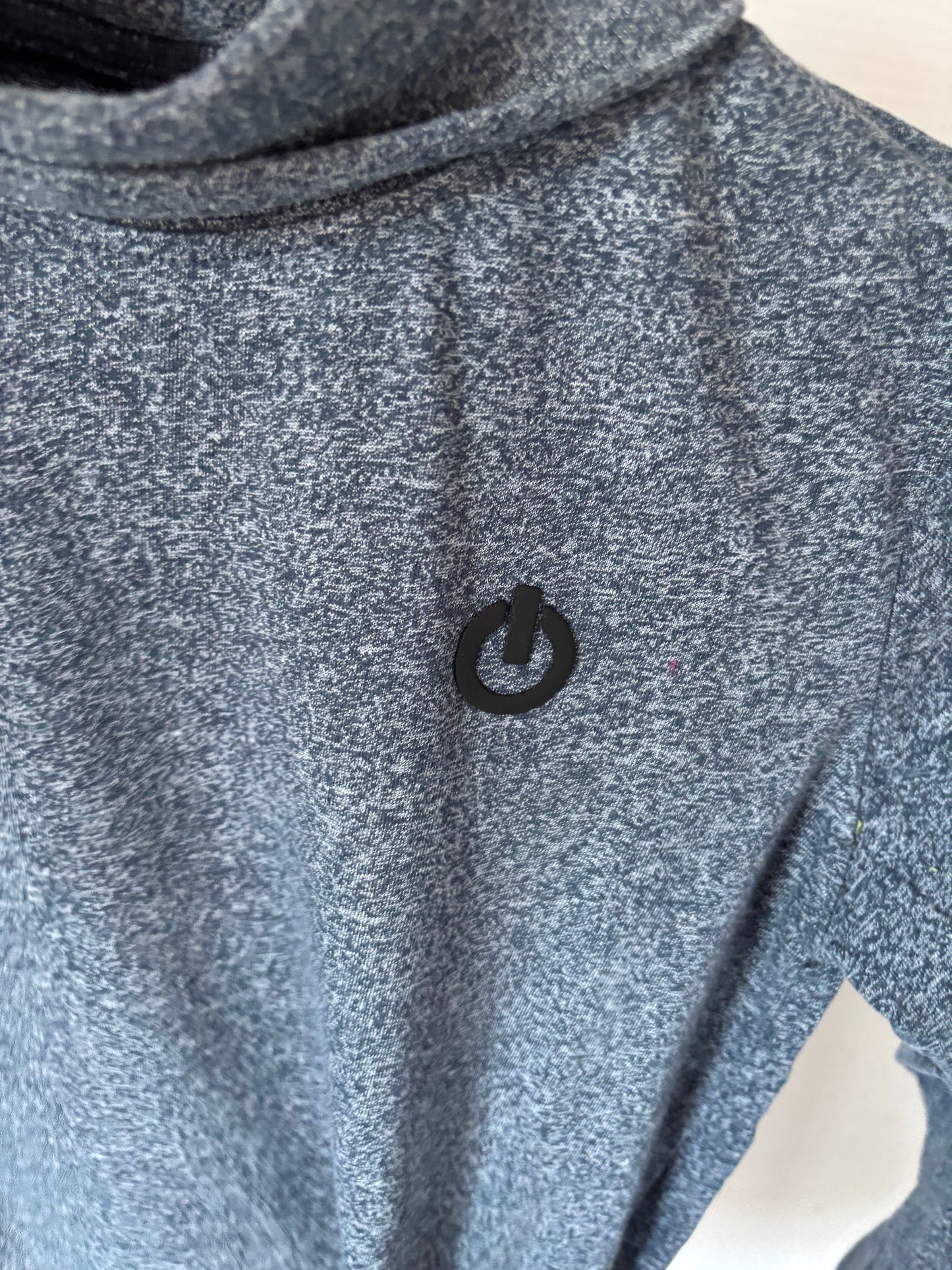 Marineblauwe longsleeve met rolkraag