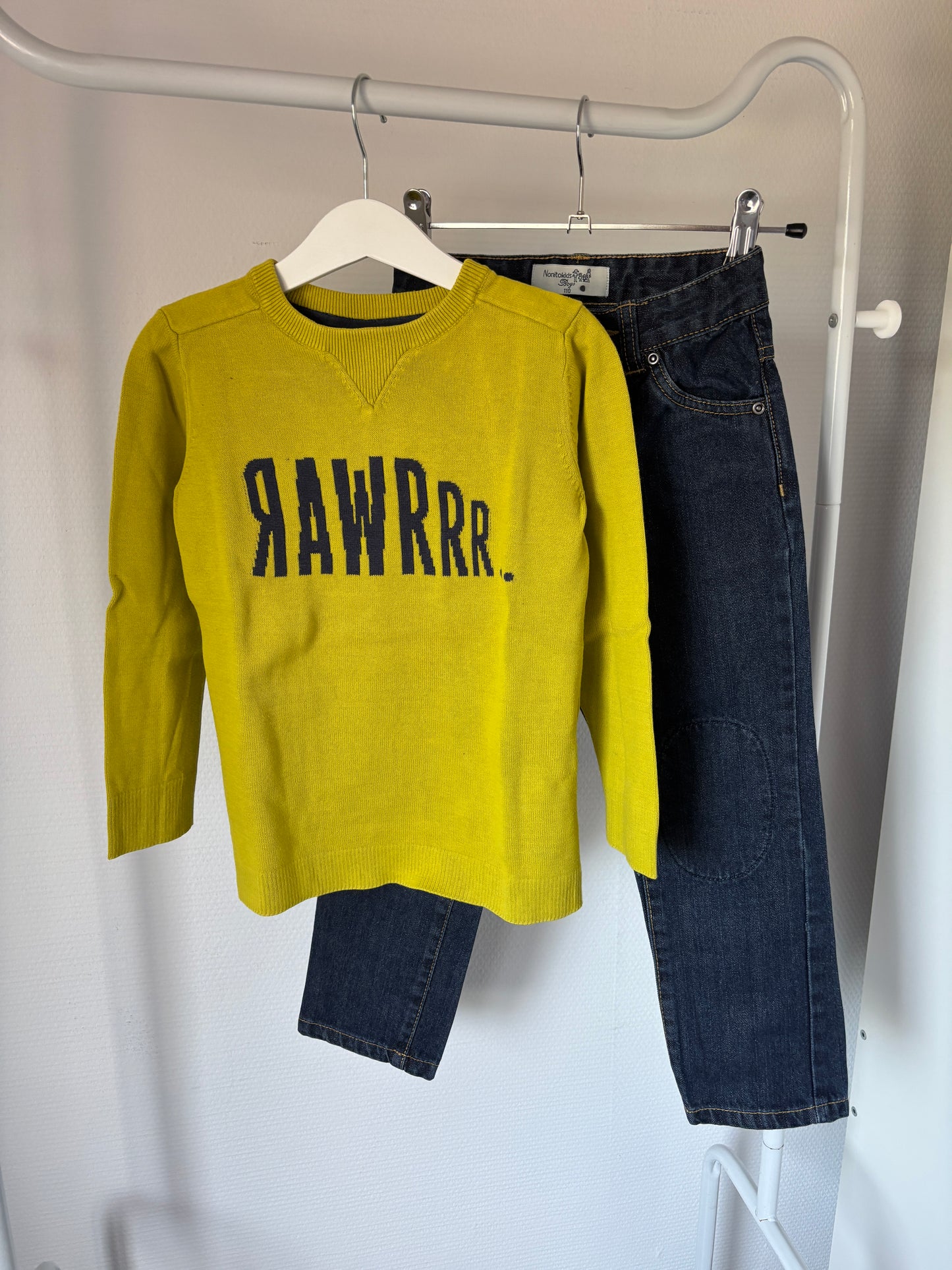 Donkerblauwe jeansbroek