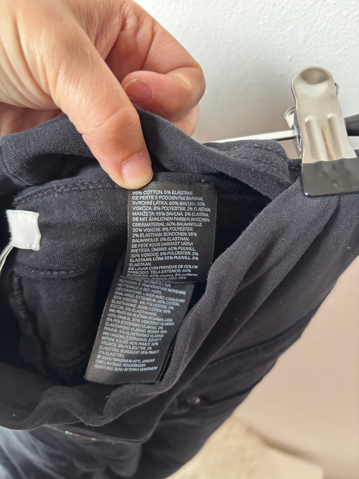 Zwarte zwangerschapsjeans | H&M | S