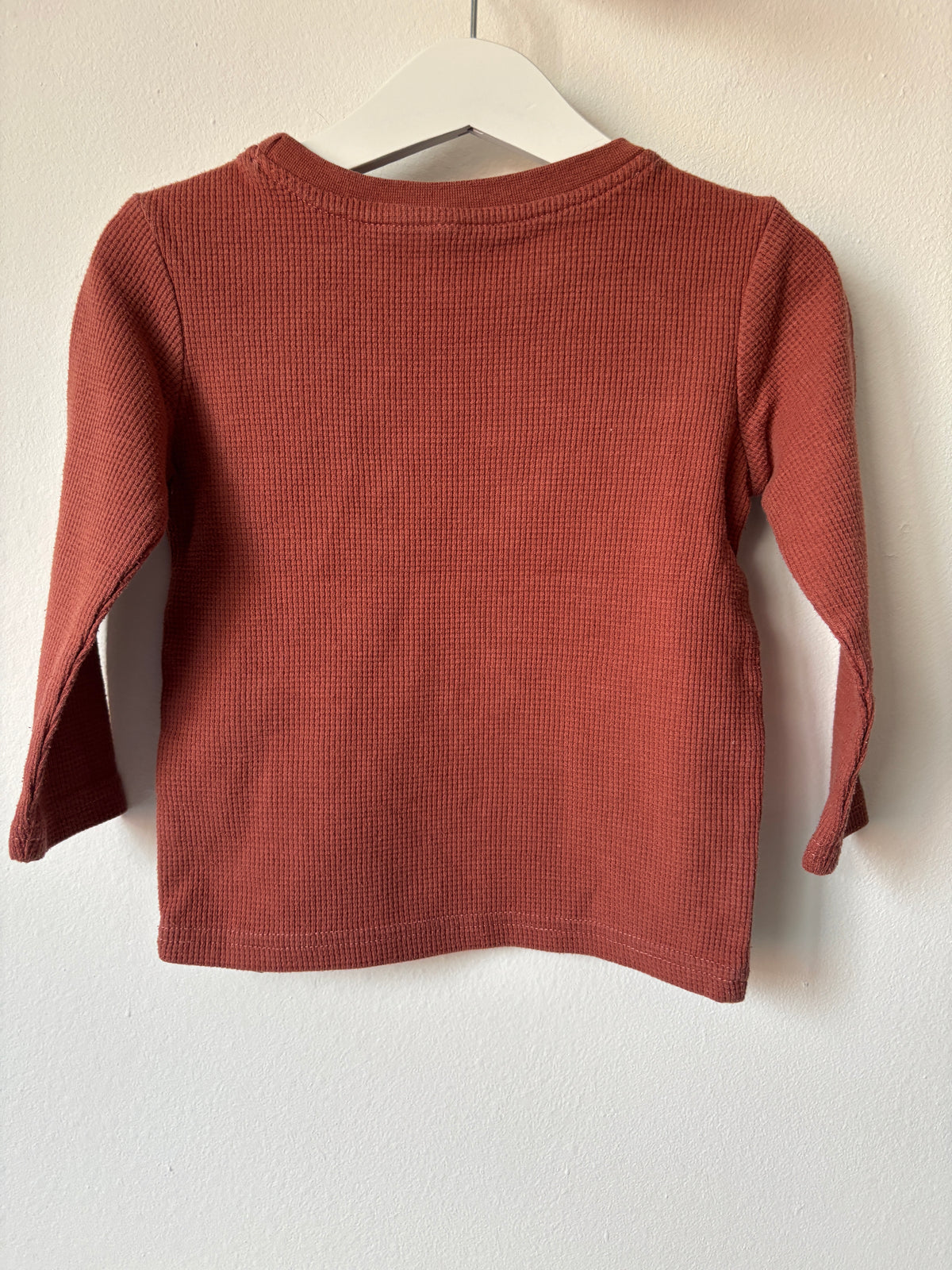 Roestkleurige longsleeve | Zeeman | 92