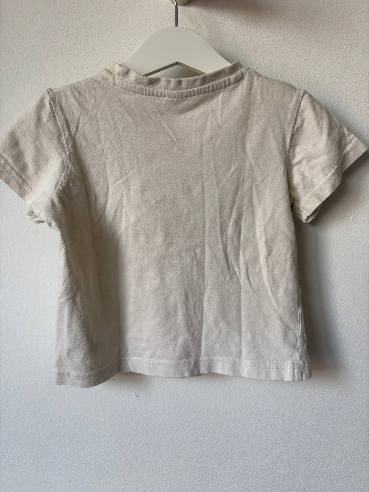 Crèmekleurige T-shirt | Zeeman | 92