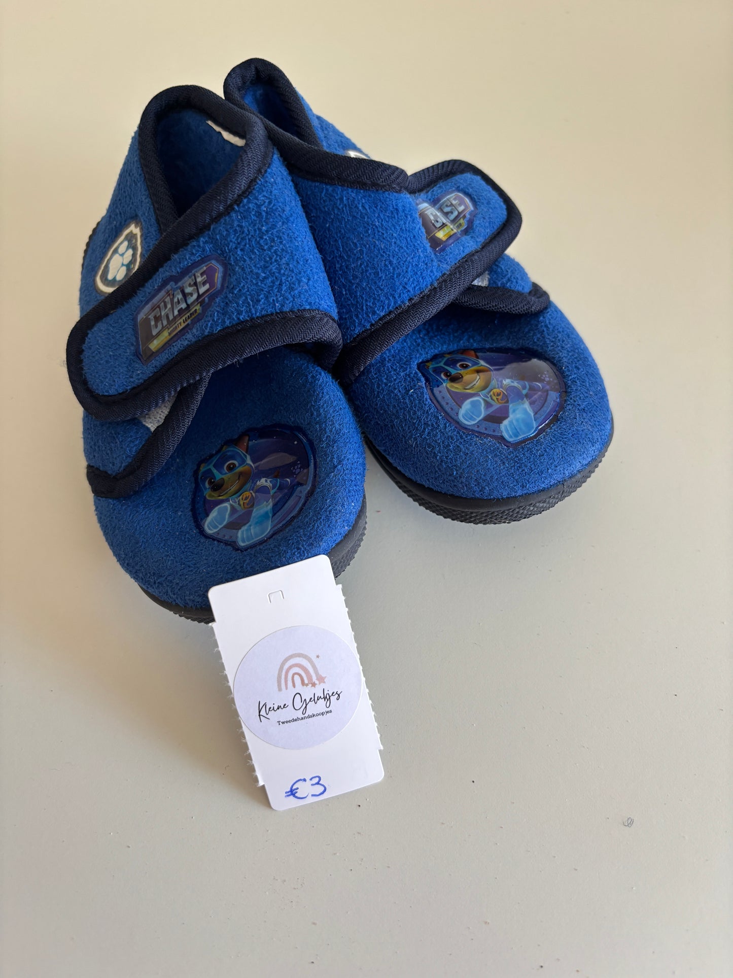 Blauwe sloefjes Chase