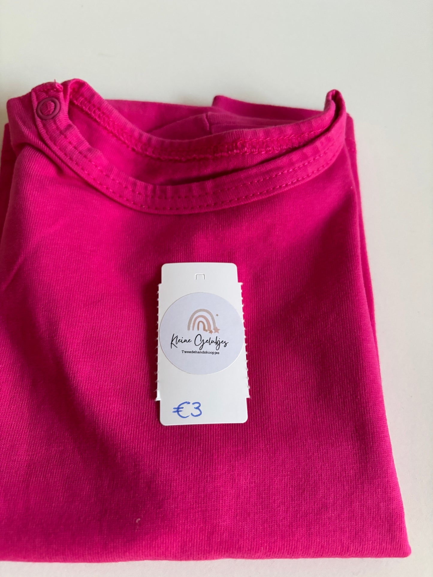 Roze basic T-shirt
