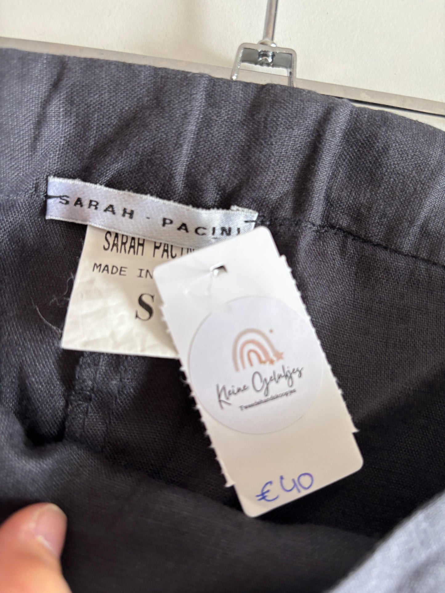 Blauwgrijze lange rok