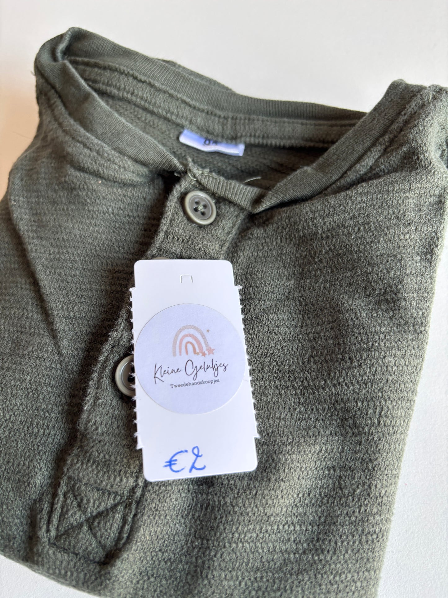 Donkergroene longsleeve