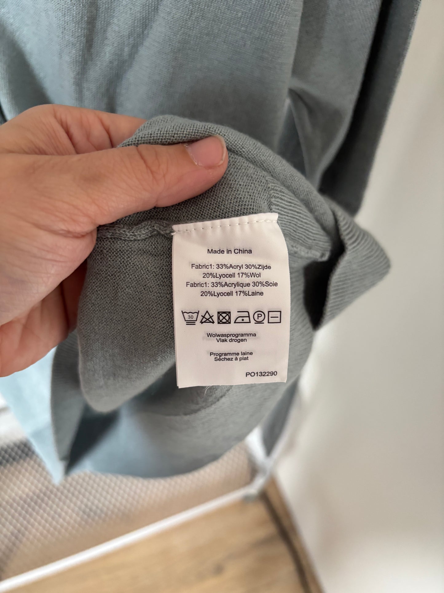 Blauwgrijze cardigan