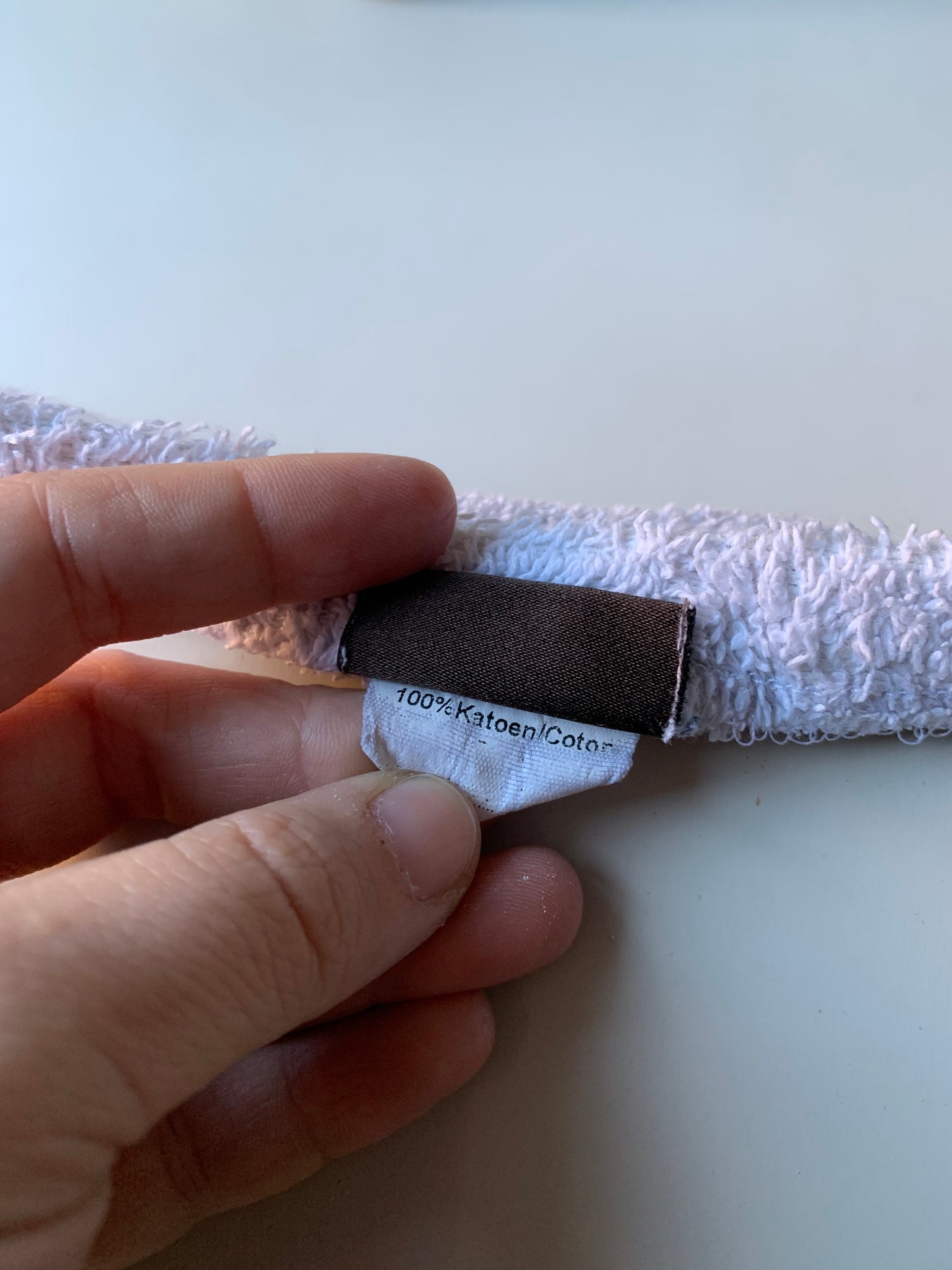 Lichtgrijze hoes verschoningskussen