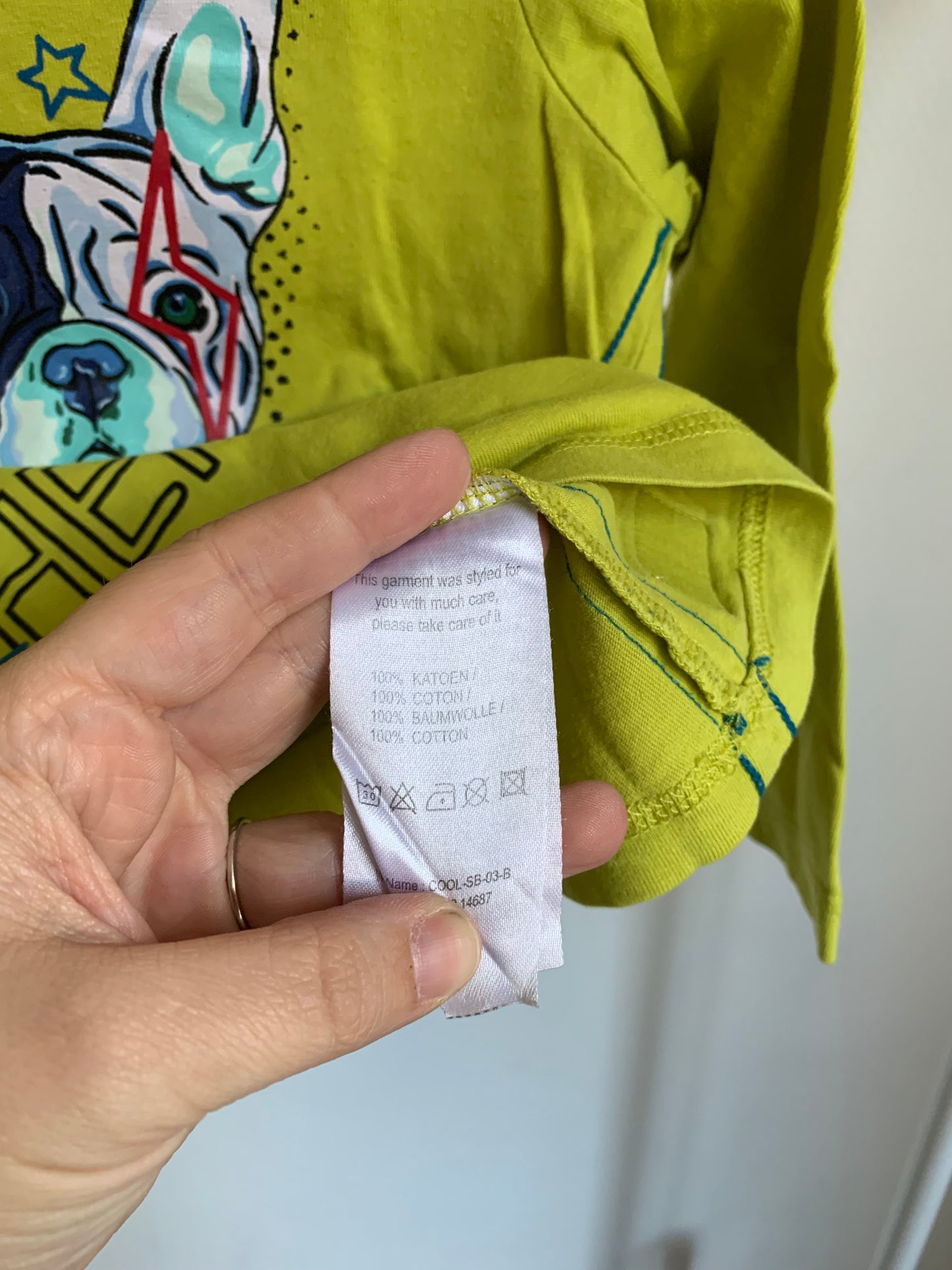 Geelgroene longsleeve