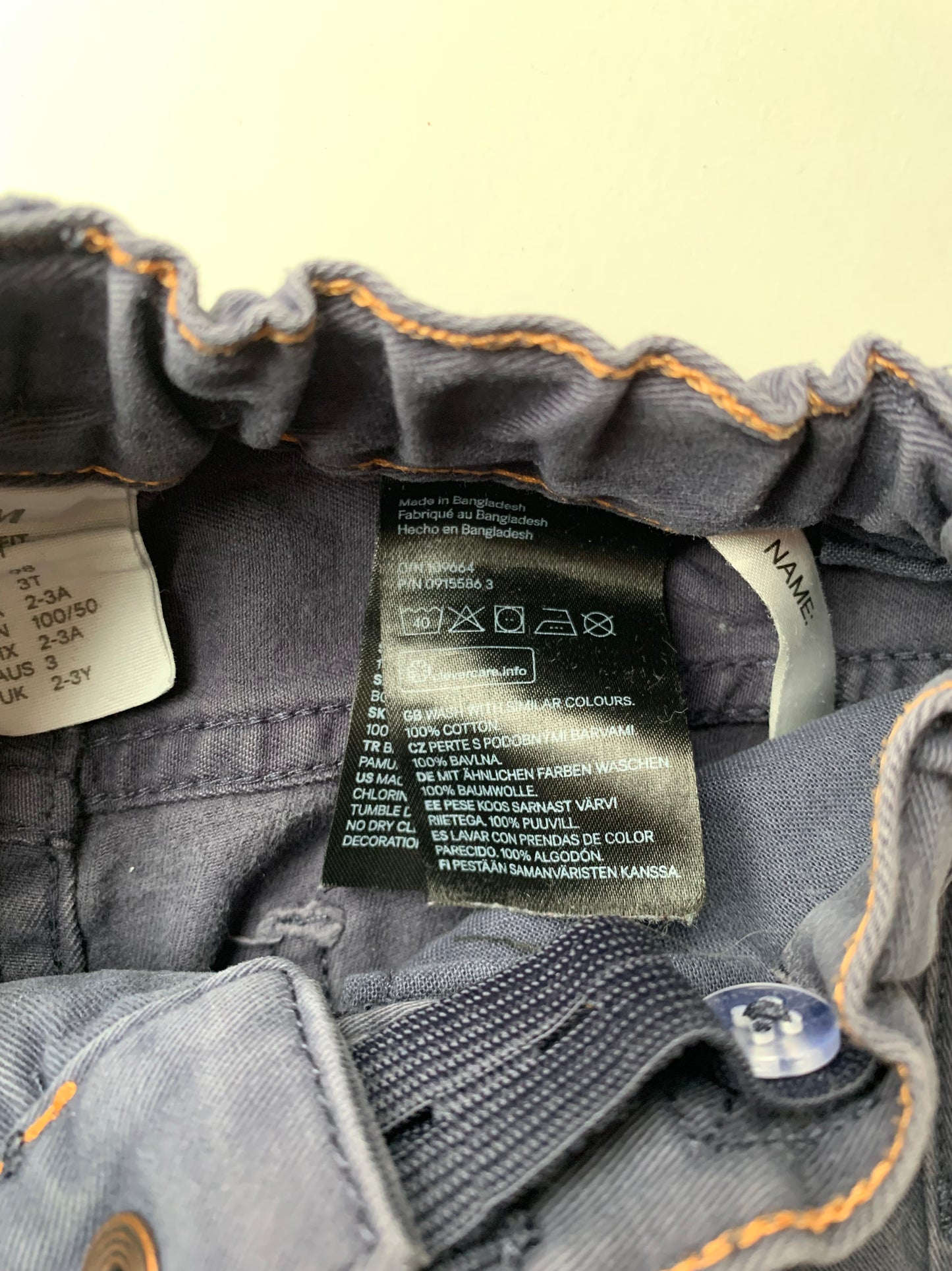 Blauwgrijze jeansbroek