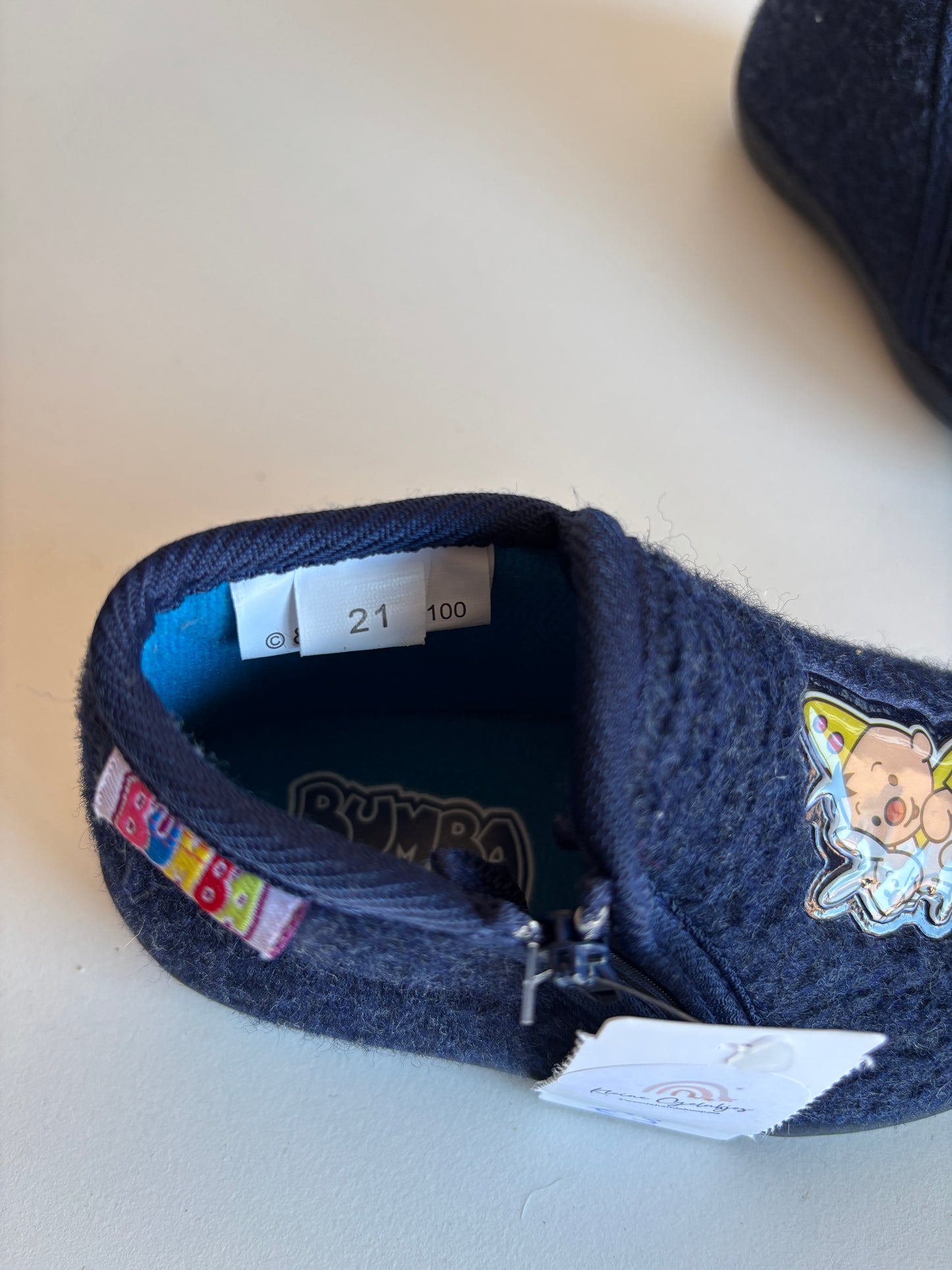 Marineblauwe sloefjes Bumba