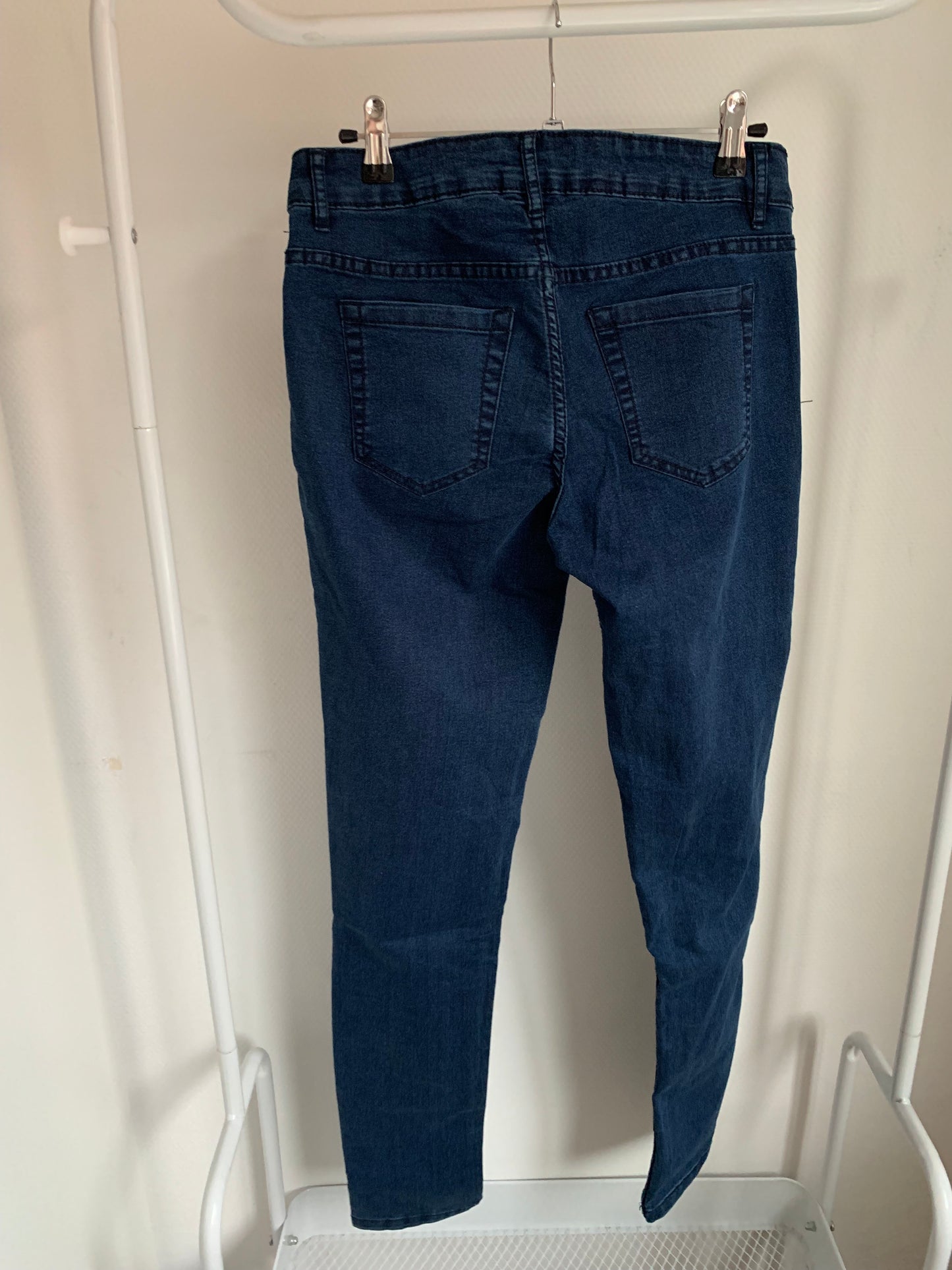 Donkerblauwe jeansbroek