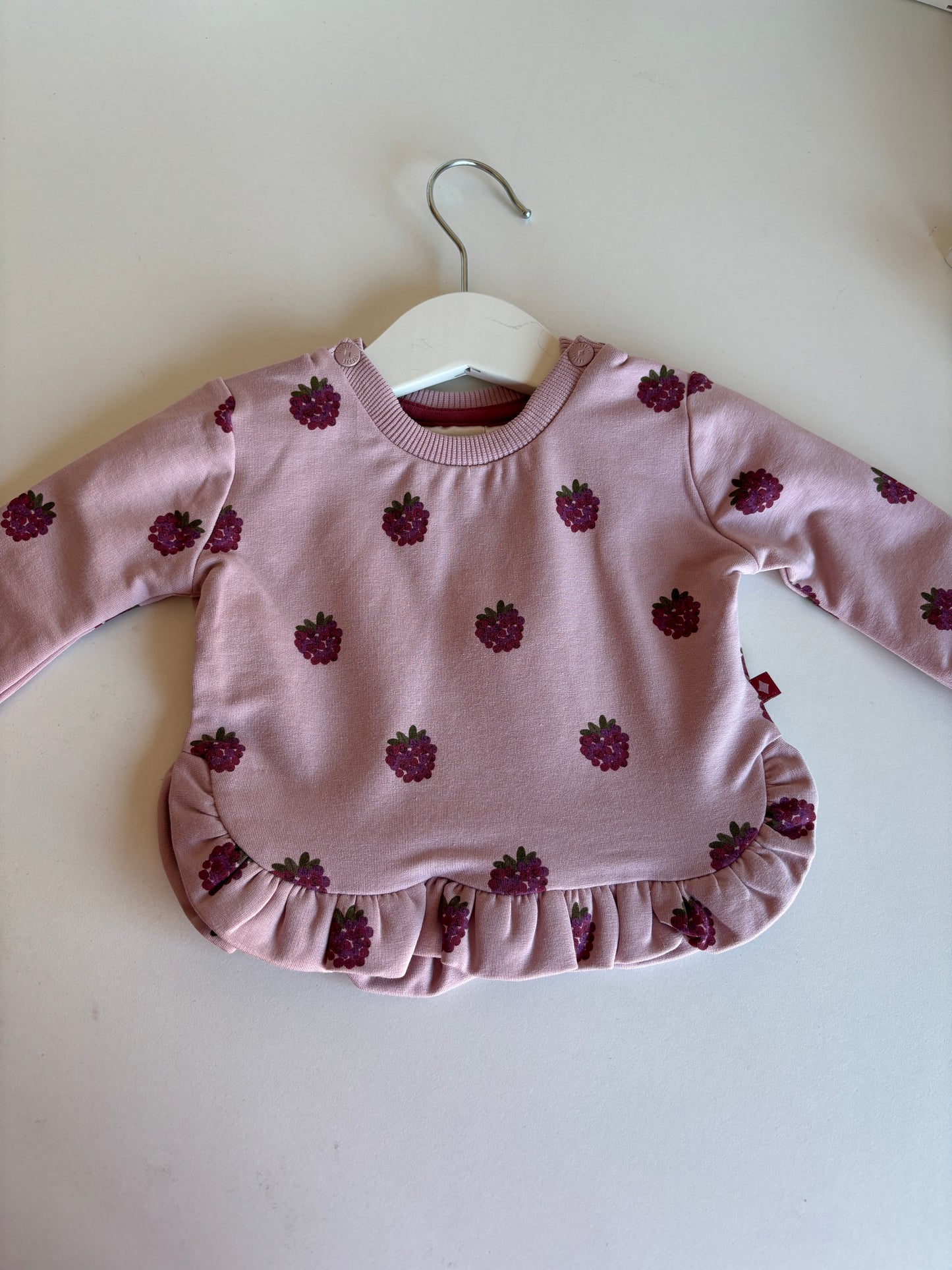 Roze sweater met besjes