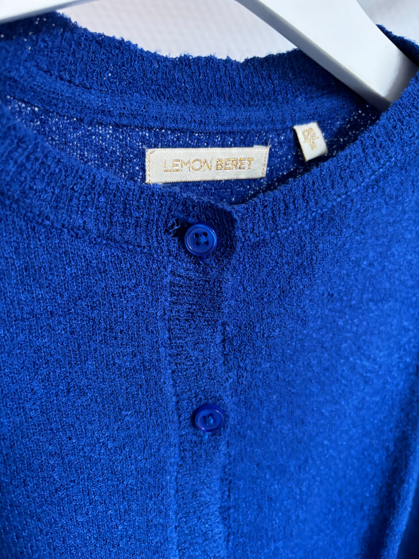 Blauwe cardigan