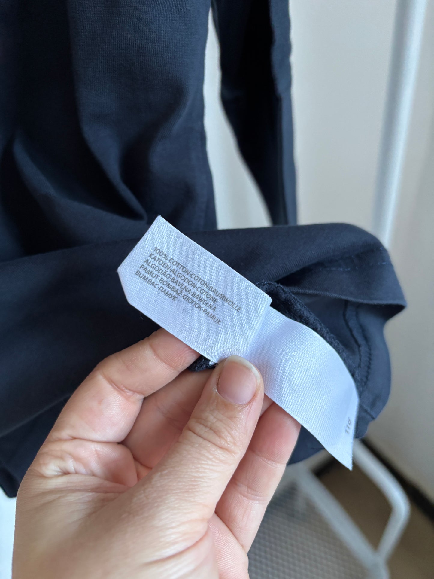 Zwarte longsleeve met rolkraag