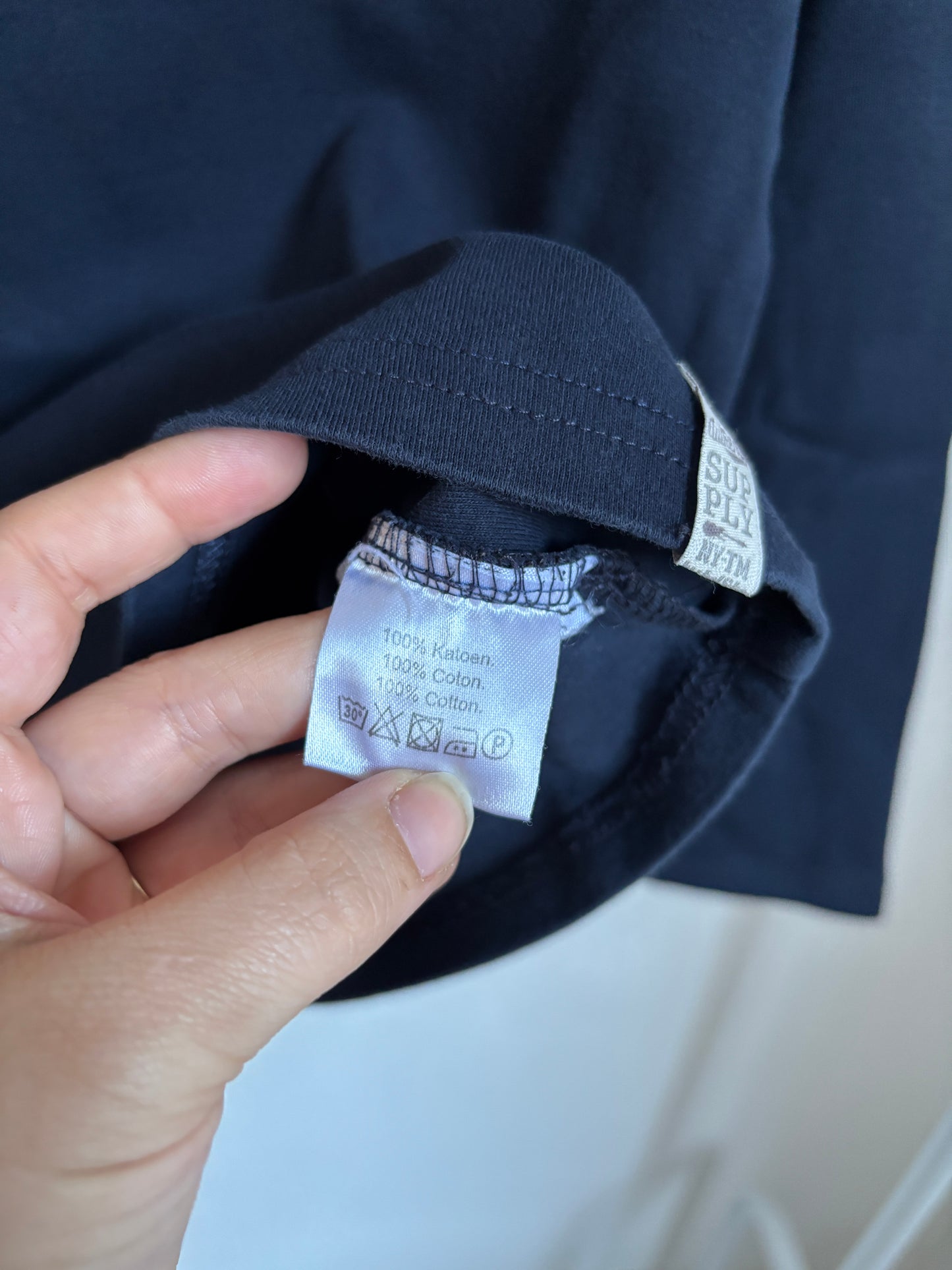 Zwarte longsleeve met rolkraag