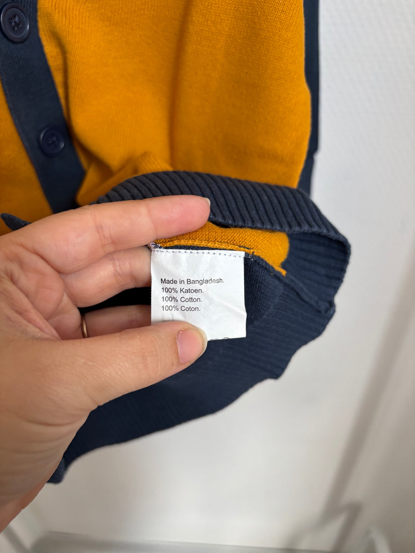 Mosterdgele cardigan