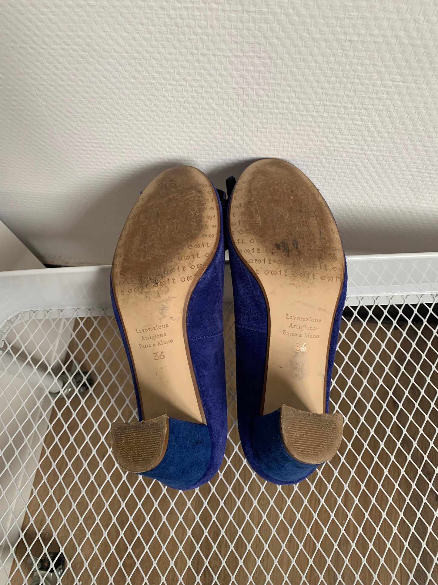 Blauwe pumps
