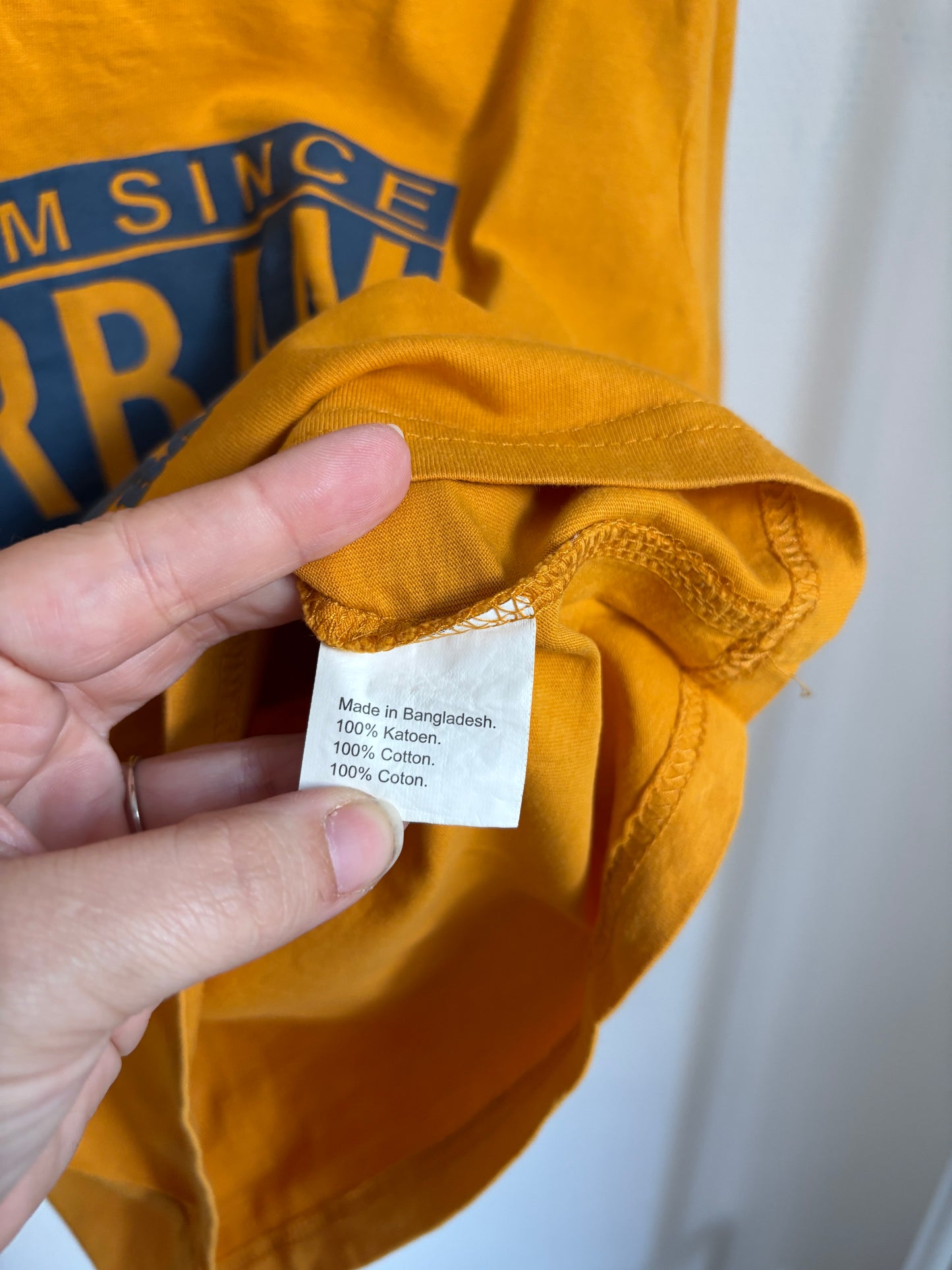 Mosterdgele longsleeve