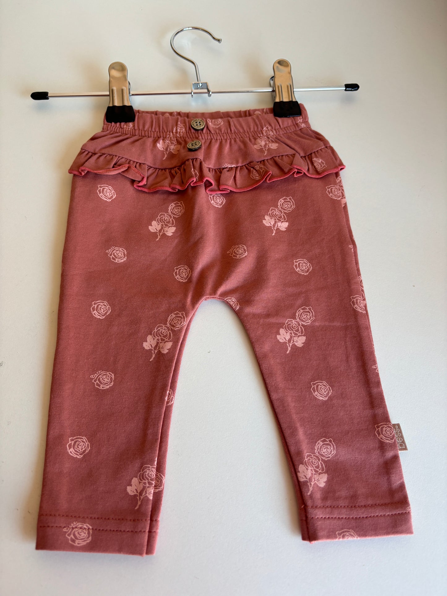 Roze broek met bloemetjes