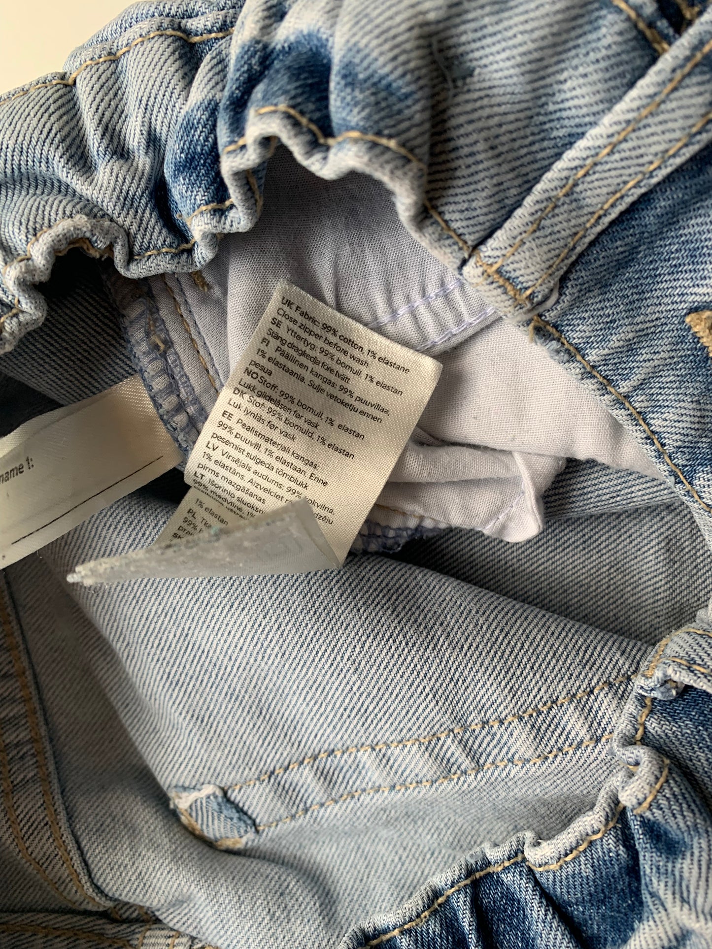 Lichtblauwe jeansbroek