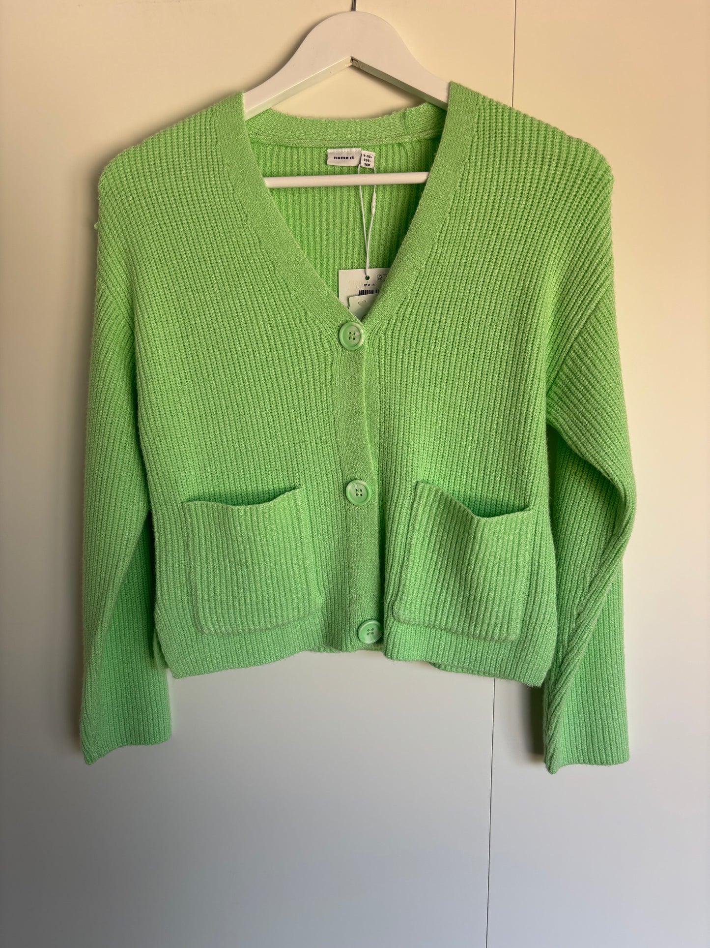 Groene cardigan