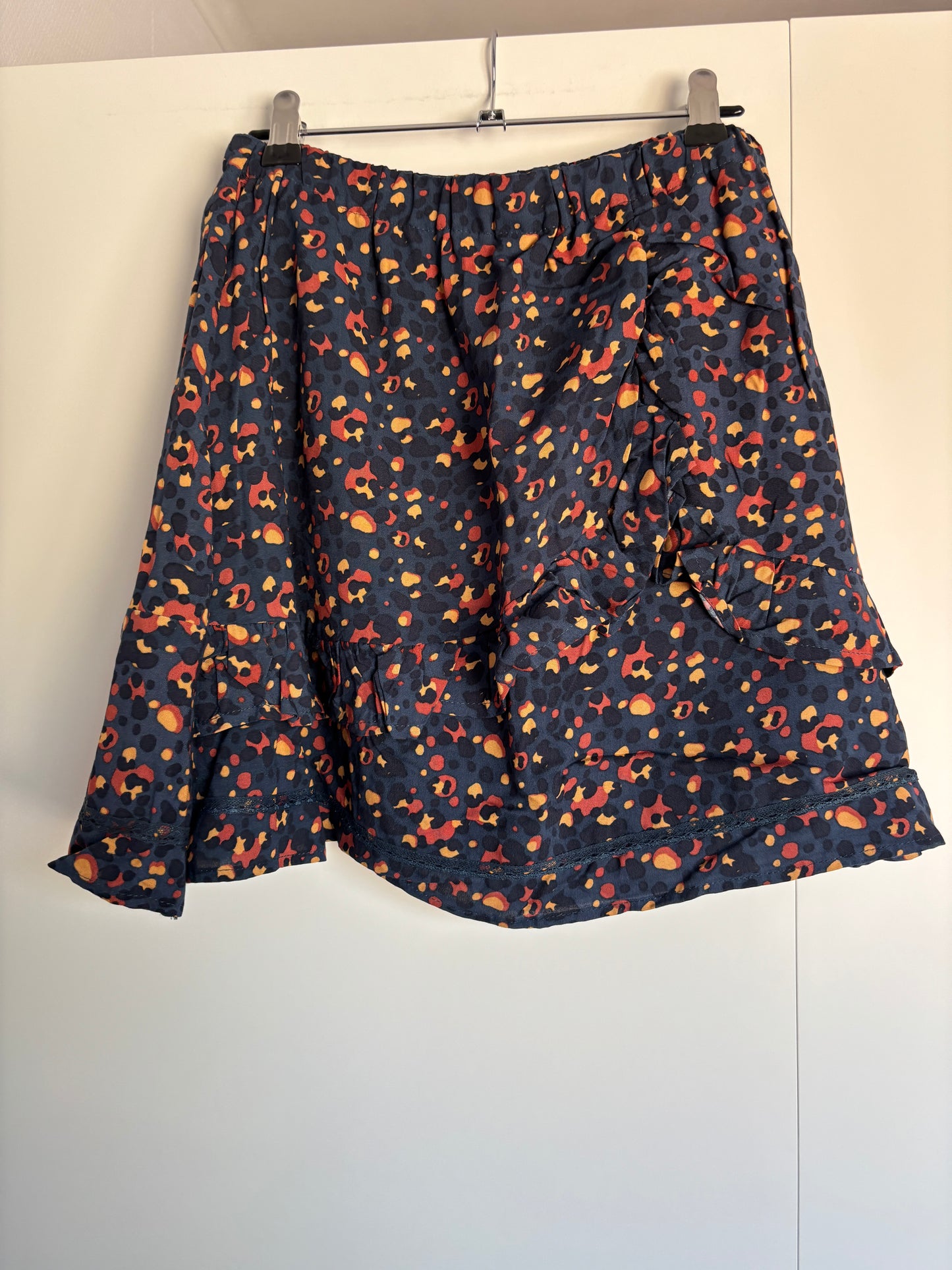 Donkerblauwe panterrok