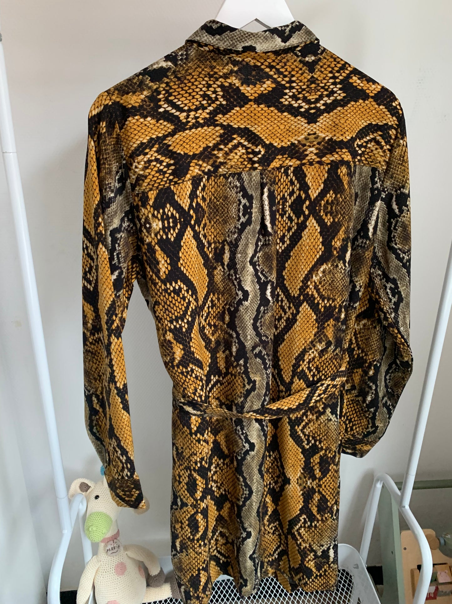 Jurk met slangenprint