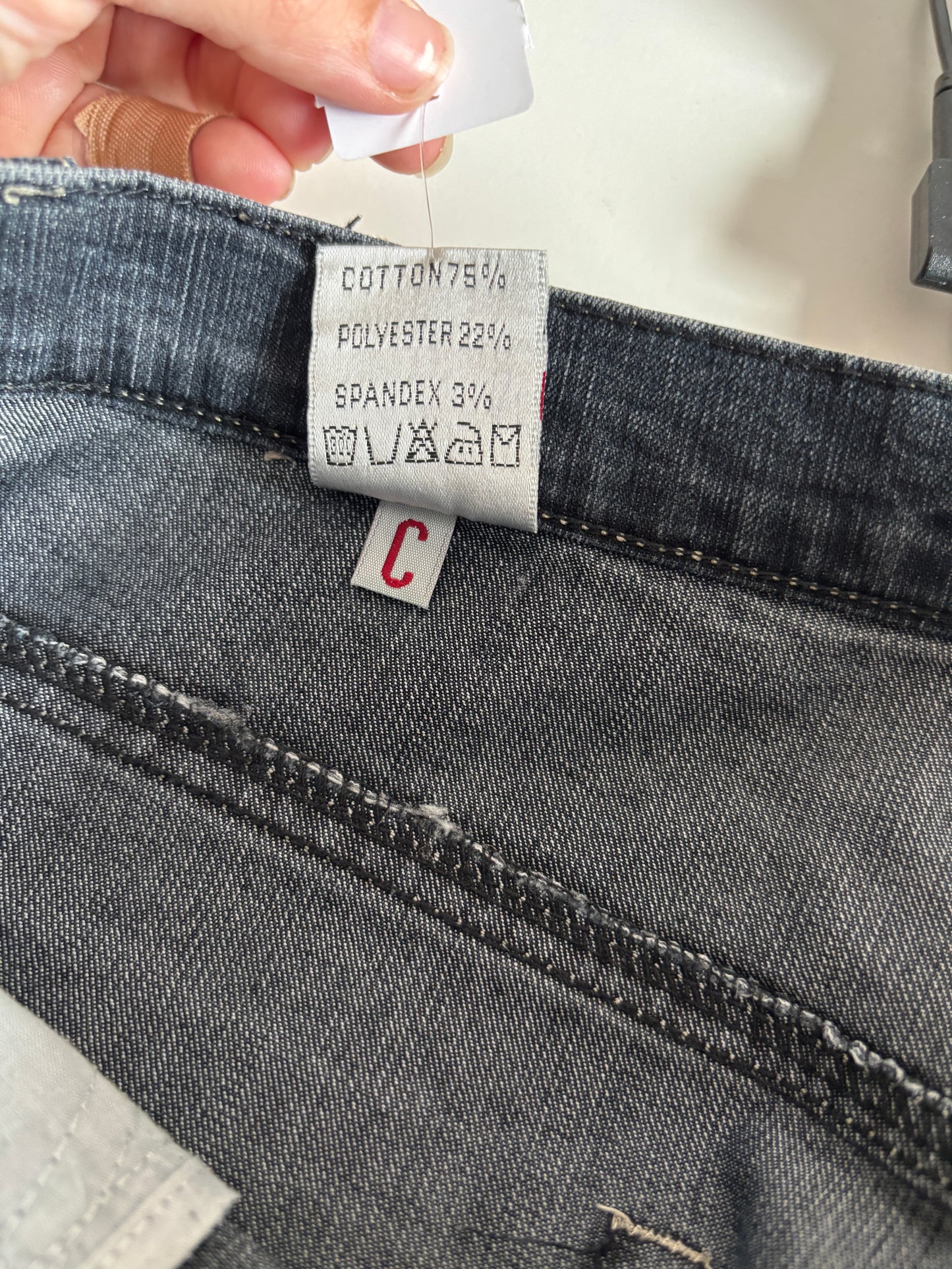 Donkerblauwe jeansbroek