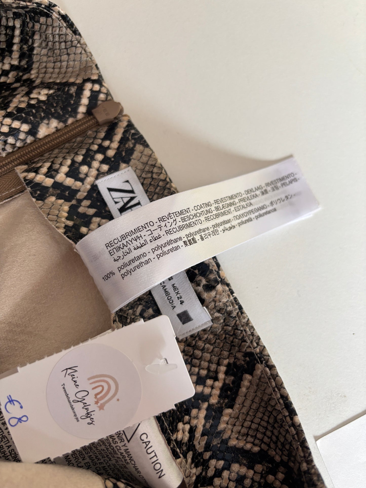 Rok met slangenprint