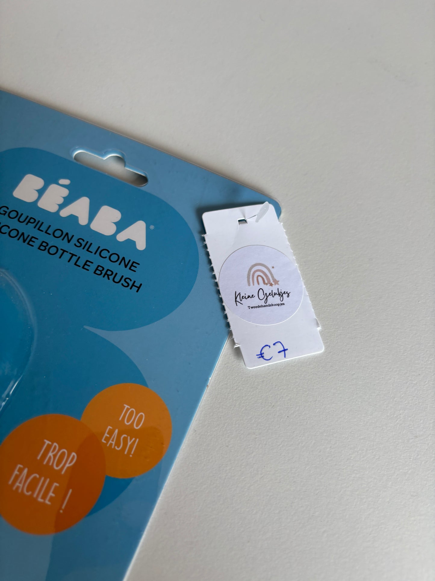 Siliconen flessenborstel