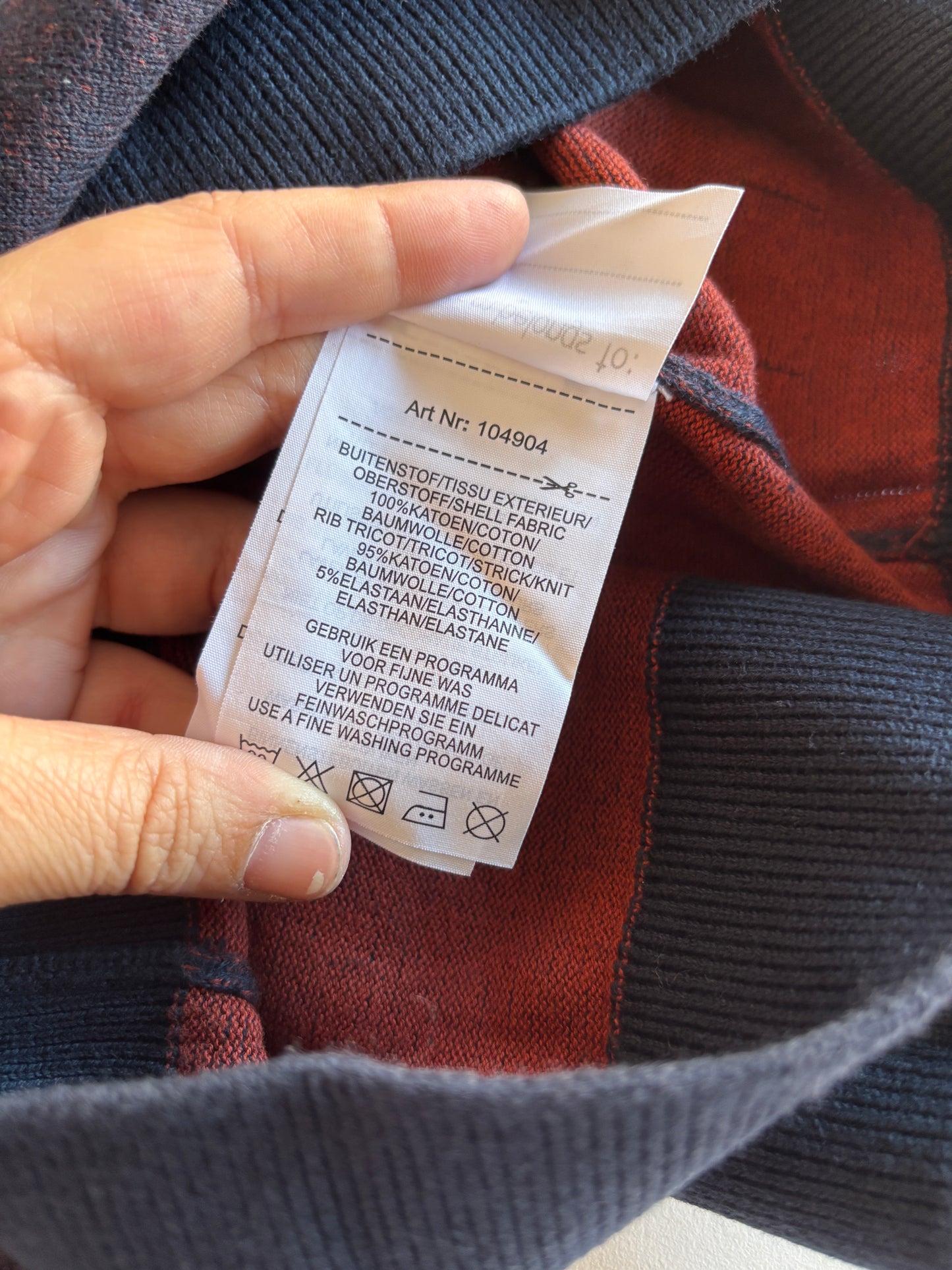 Marineblauwe trui met rolkraag