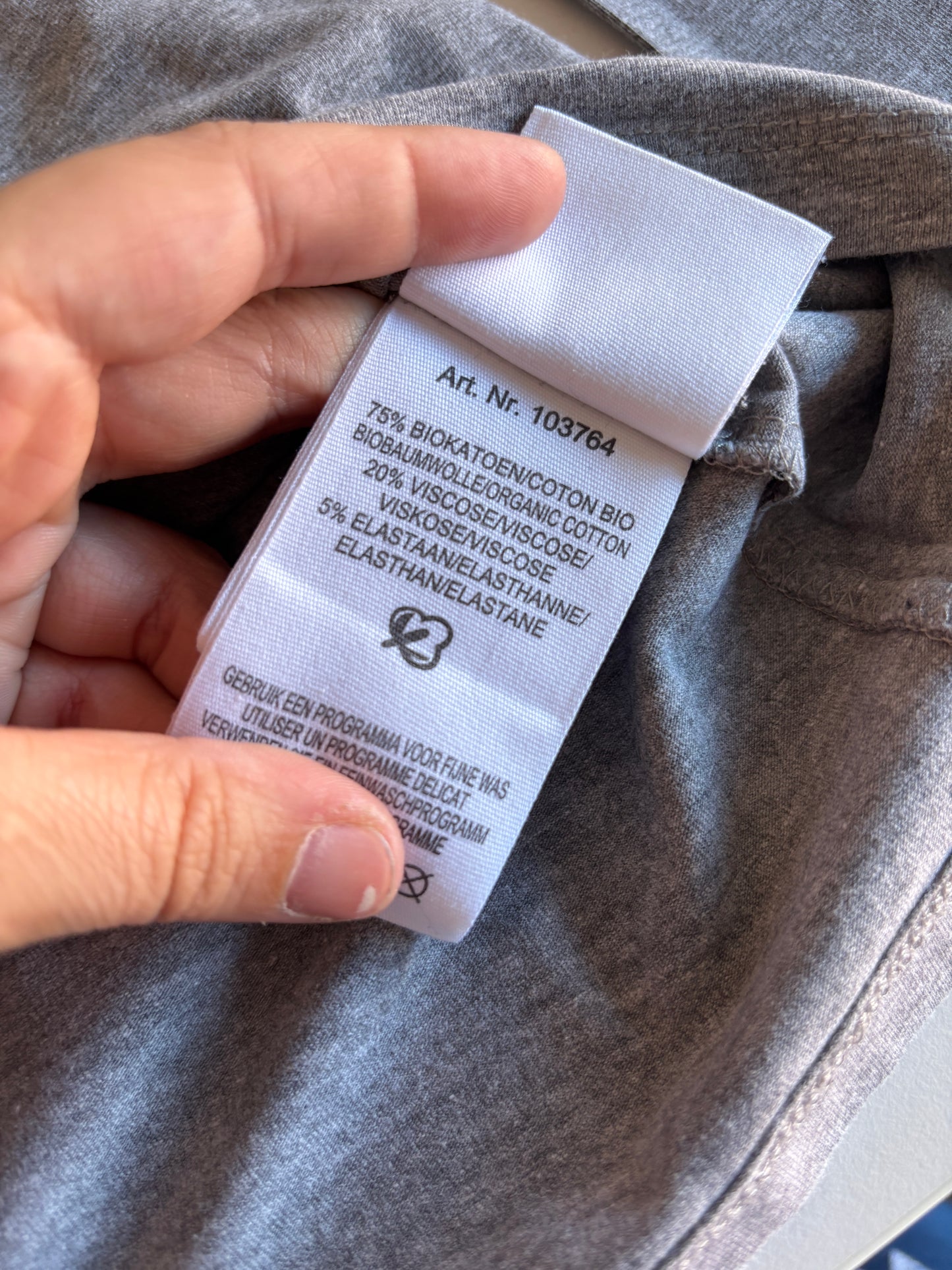 Grijze longsleeve met rolkraag