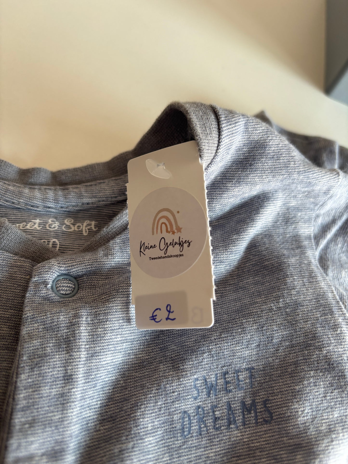 Blauwe eendelige pyjama