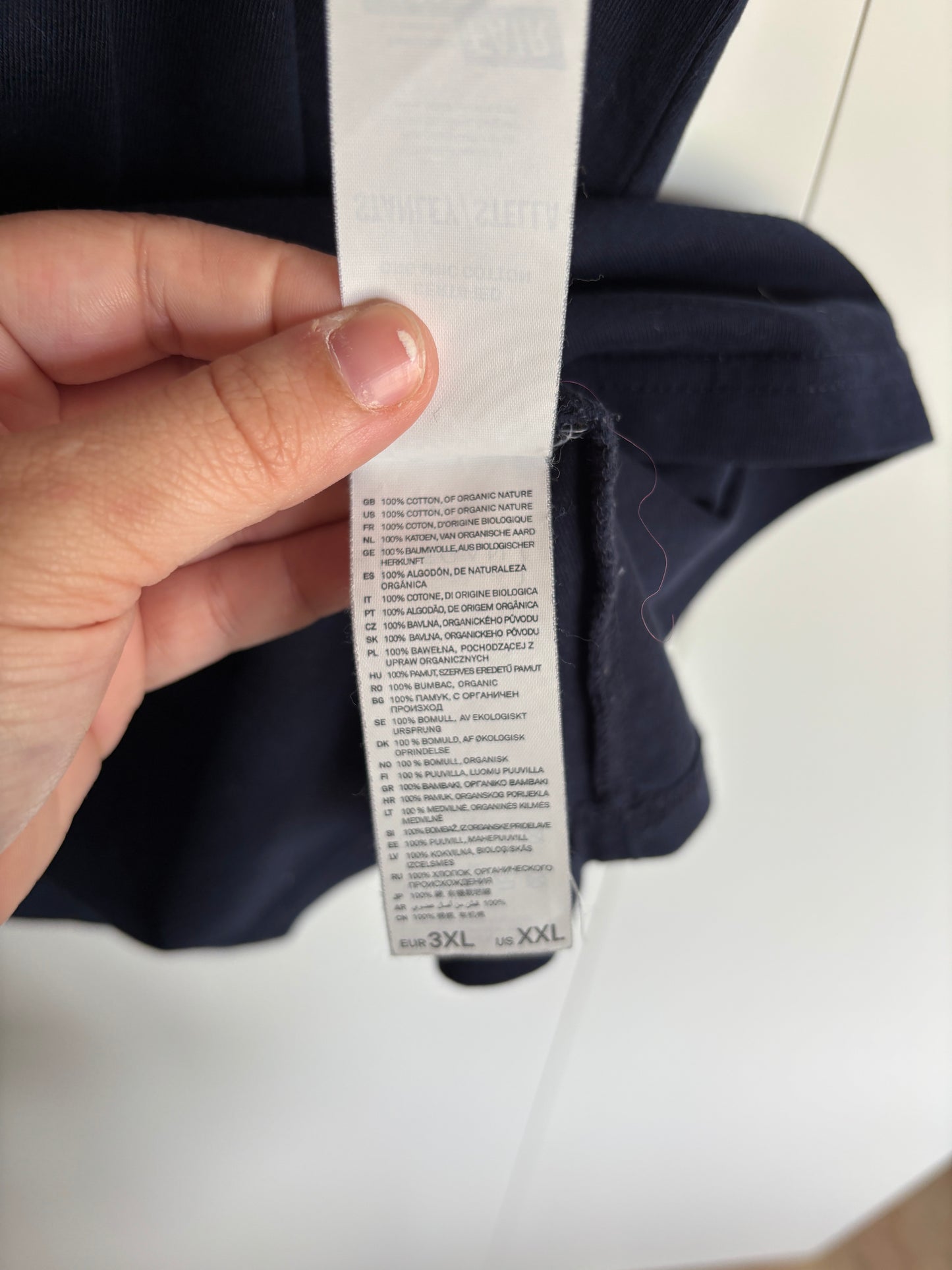 Marineblauwe T-shirt