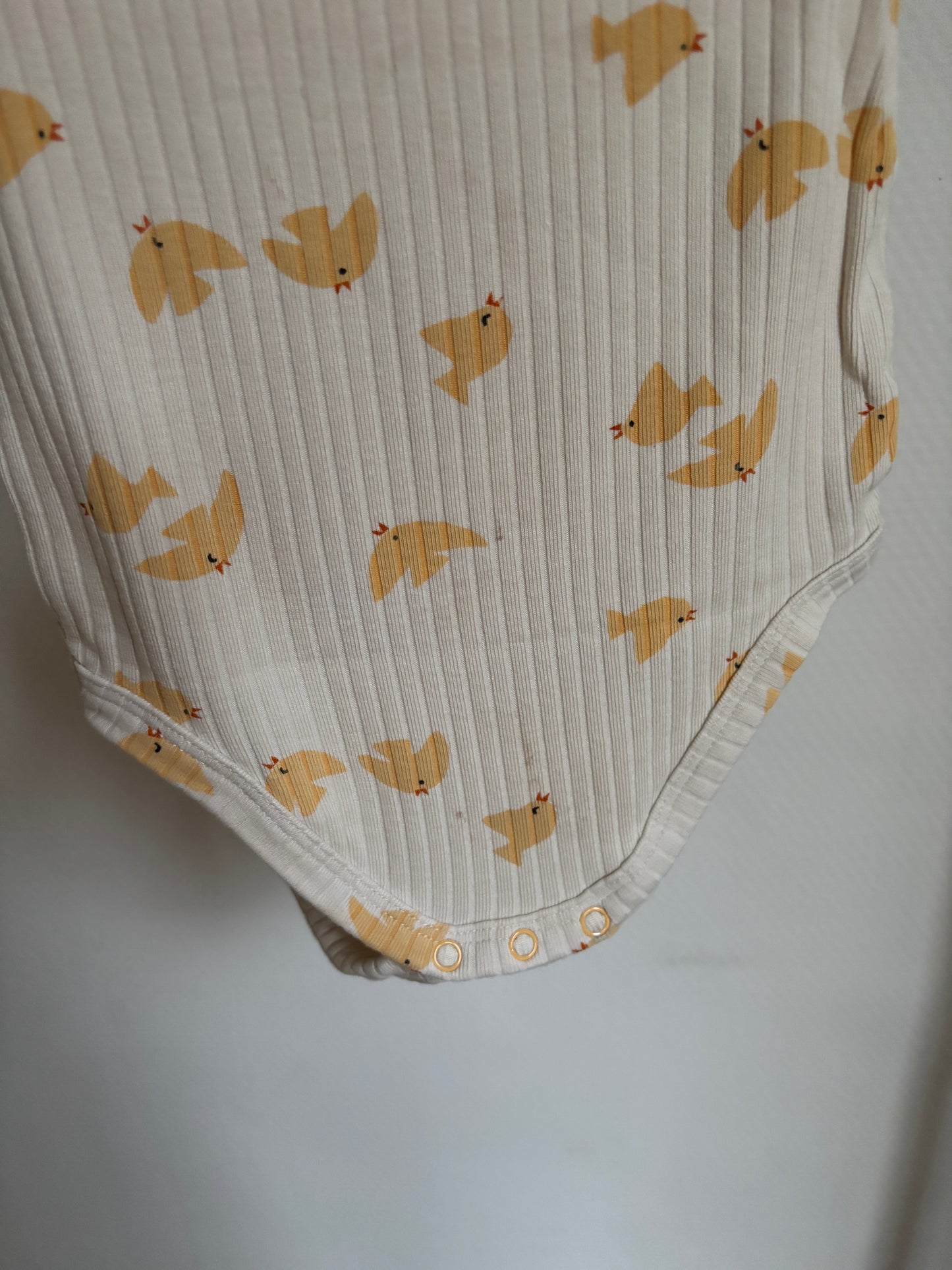 Beige romper met korte mouwen