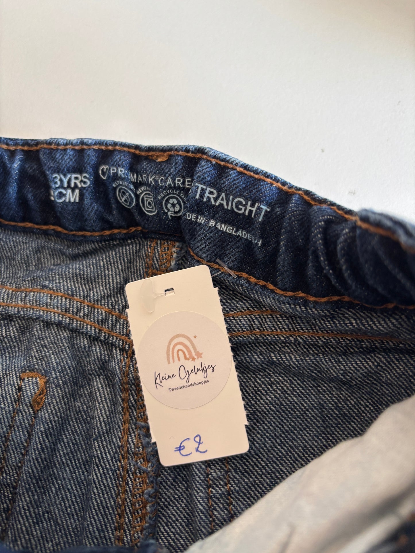 Donkerblauwe bermuda